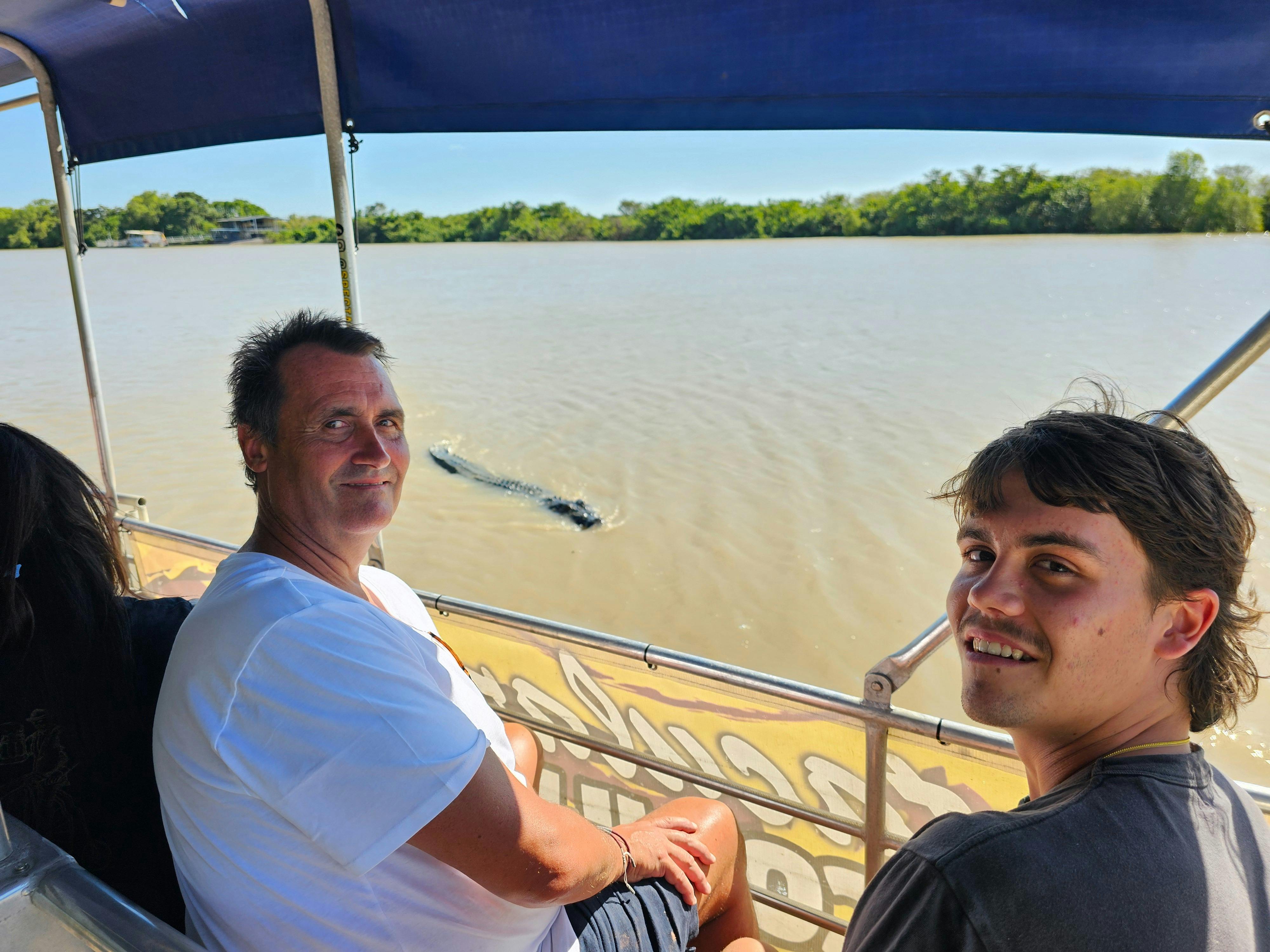 on the croc cruise