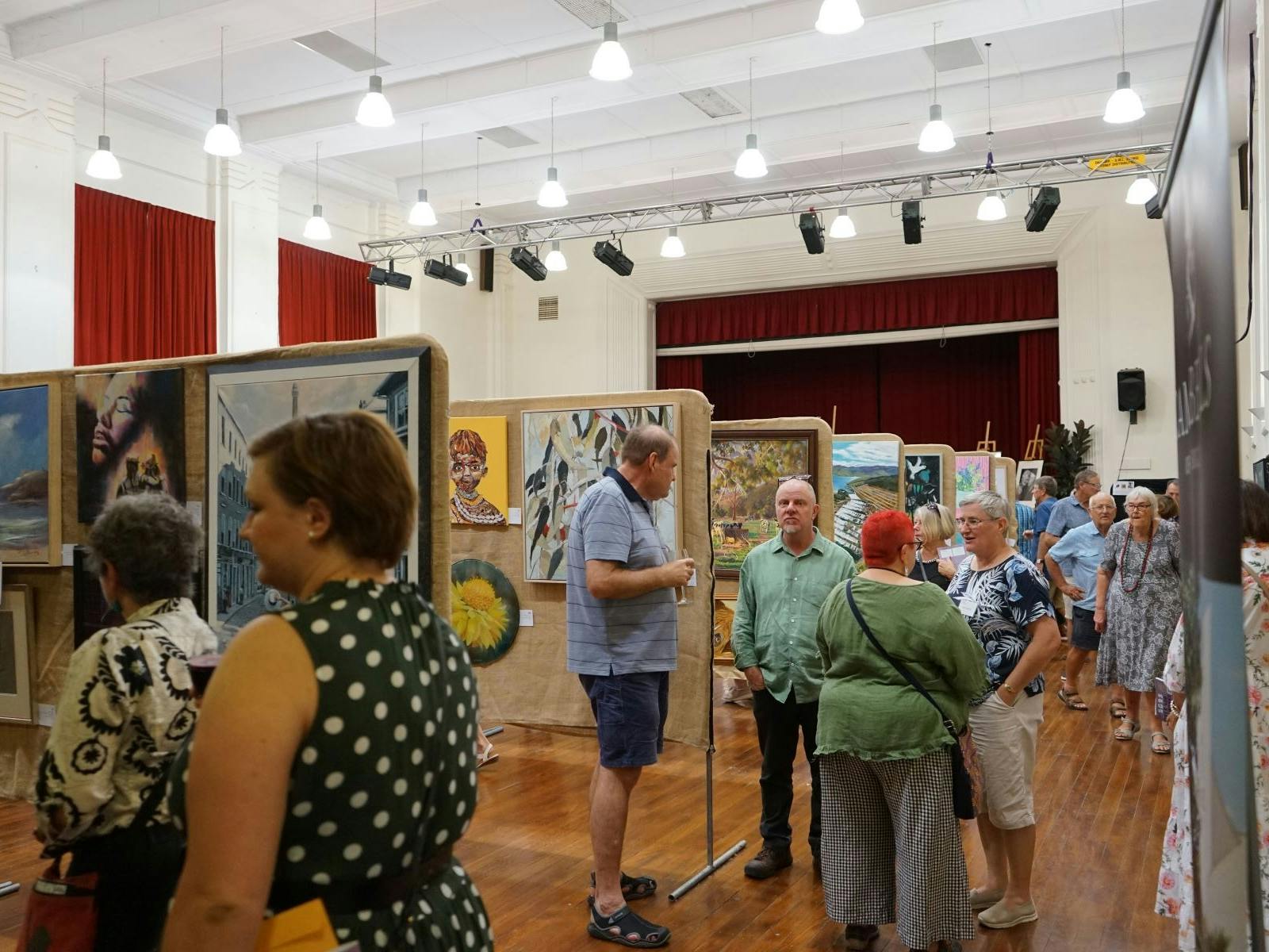 Plenty of people viewing the exhibition