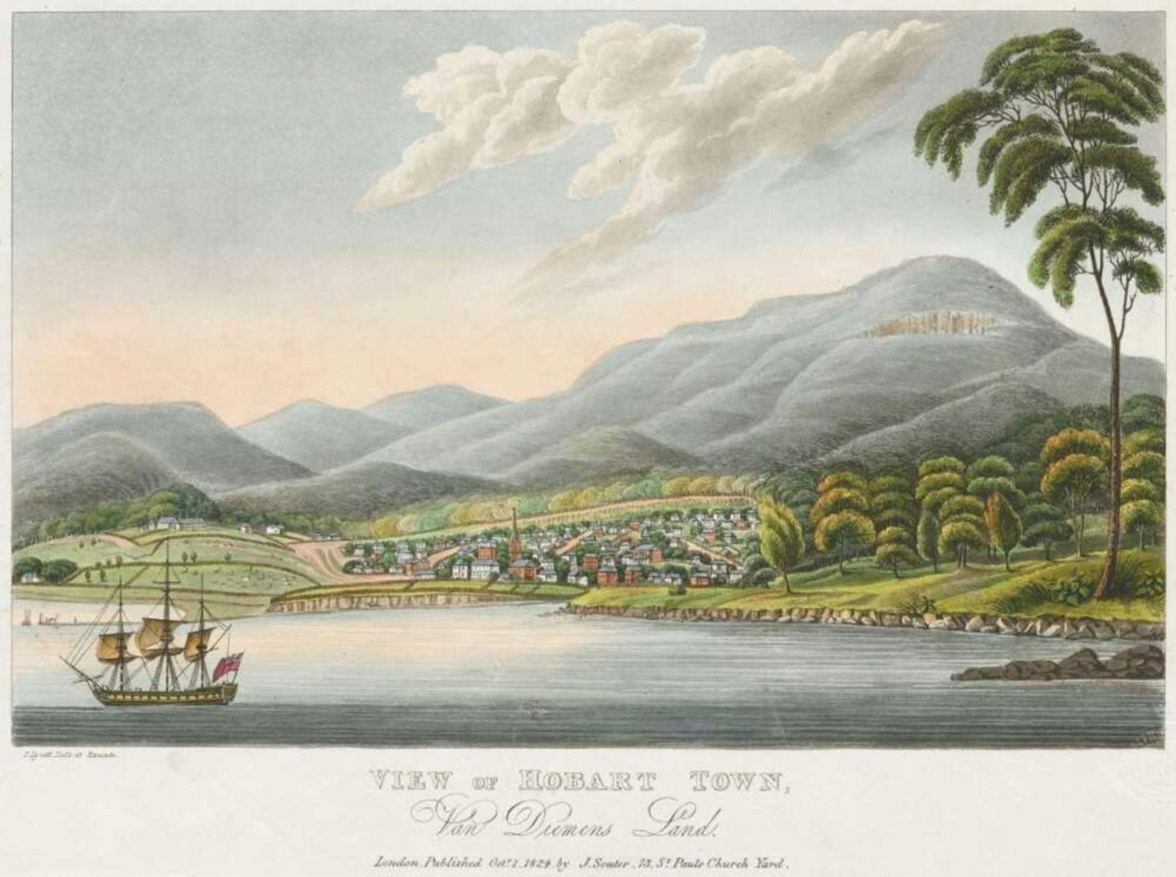 View of Hobart Town 1824