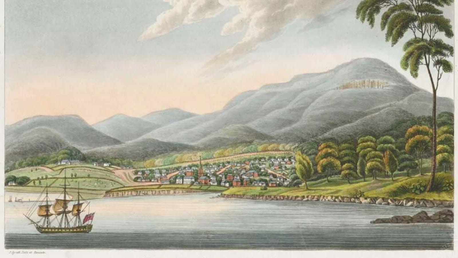 View of Hobart Town 1824