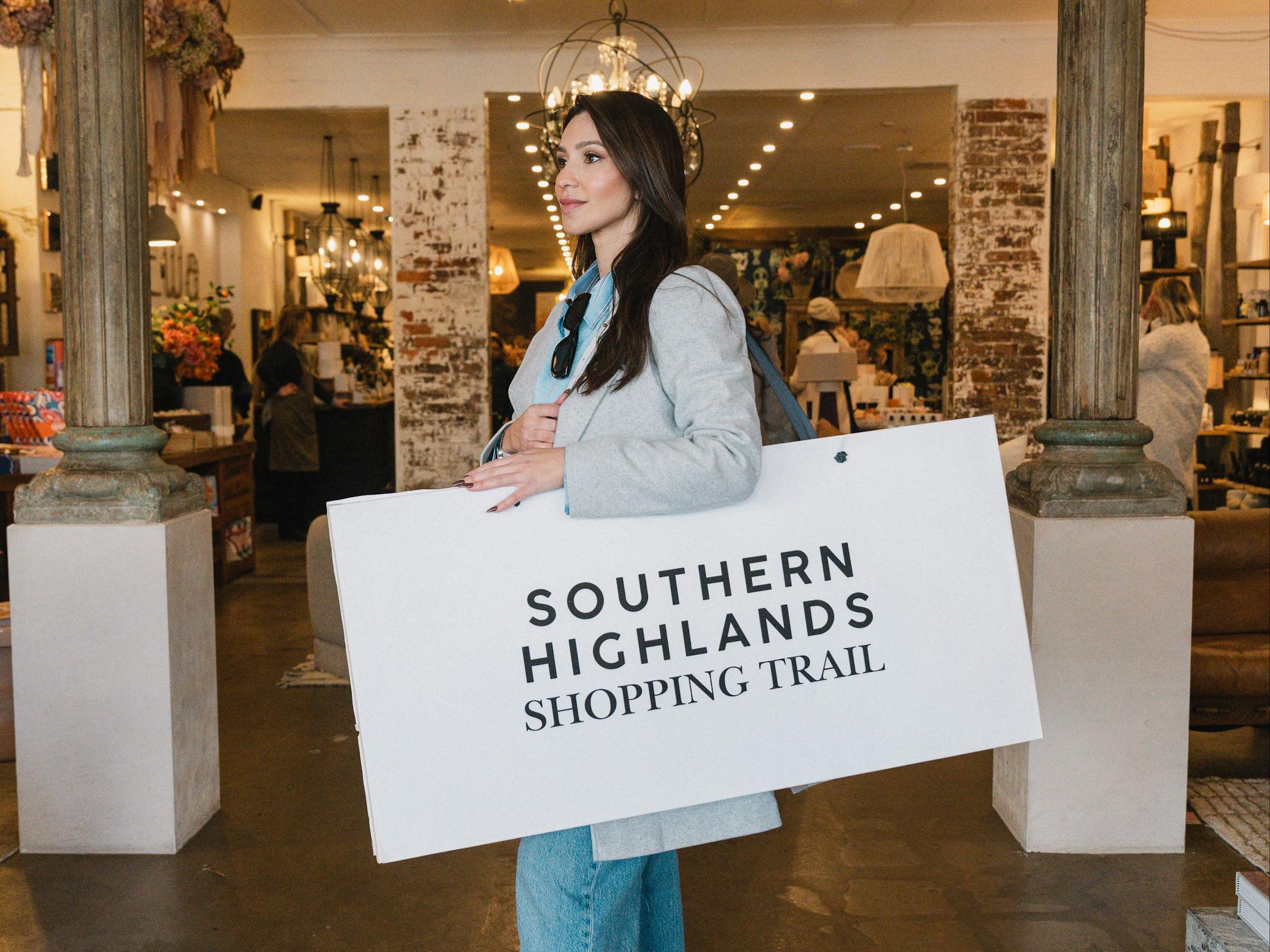 Stylish Woman Goes Shopping