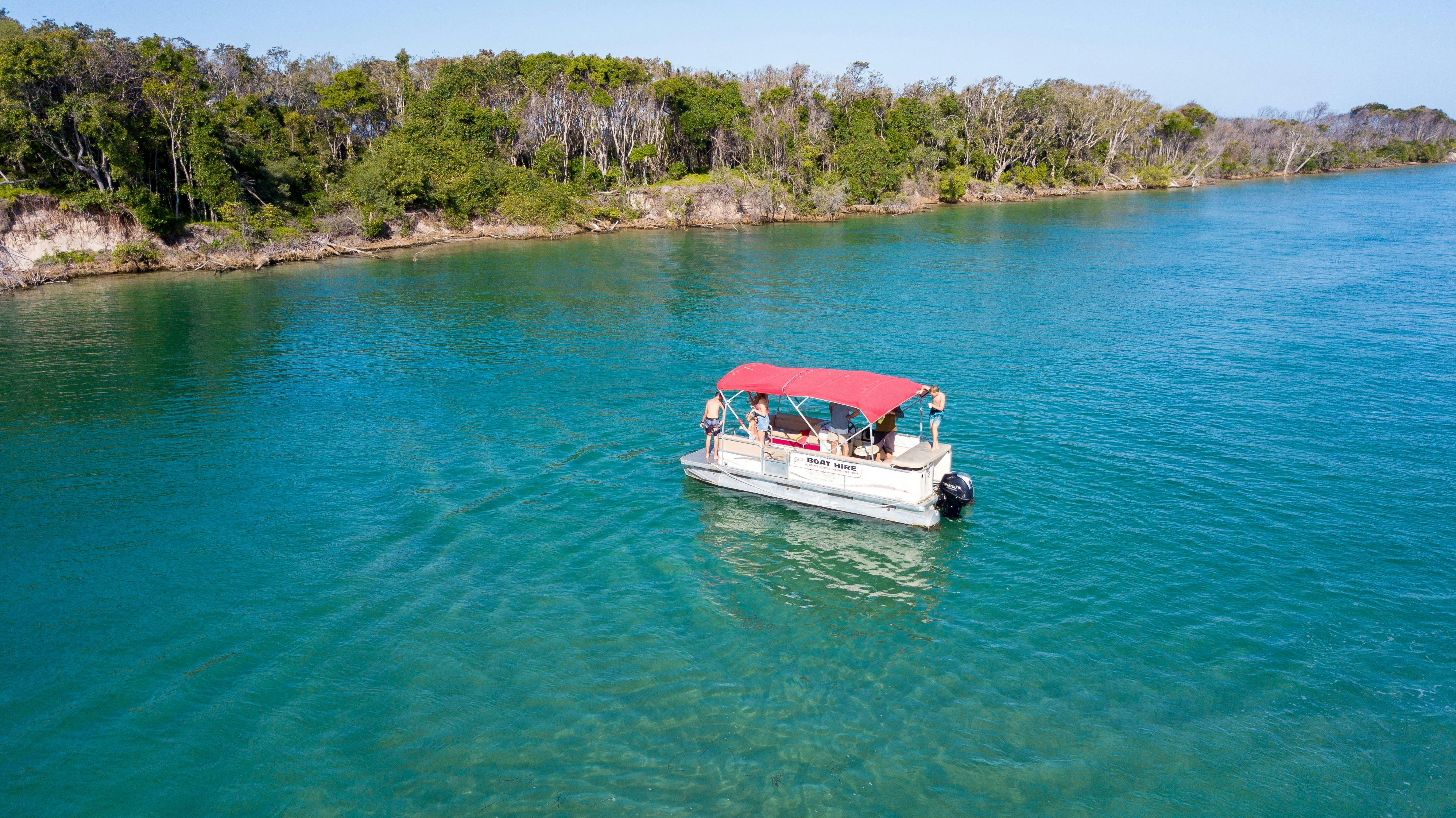 9 Seater Bbq Pontoon Boat Hire