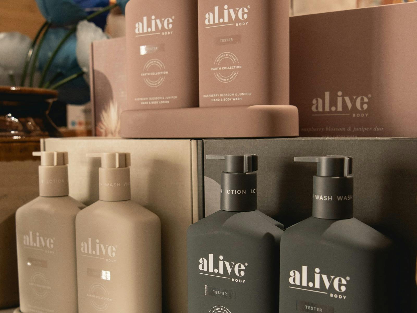 Indulge in luxury with our al.ive body Earth Collection. Perfect for your home or as a gift!