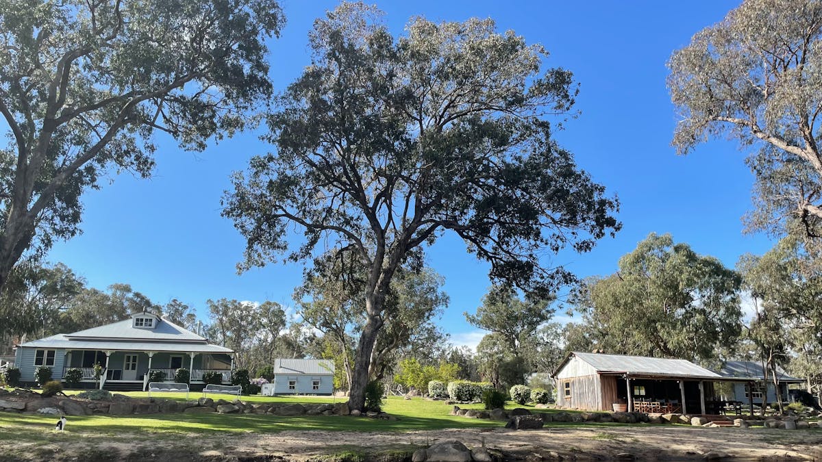 Diamondvale Cottages as viewed from Quart Pot Creek