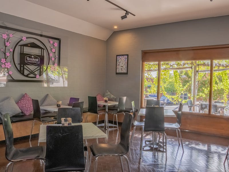 Breakout Brasserie Cafe inside seating