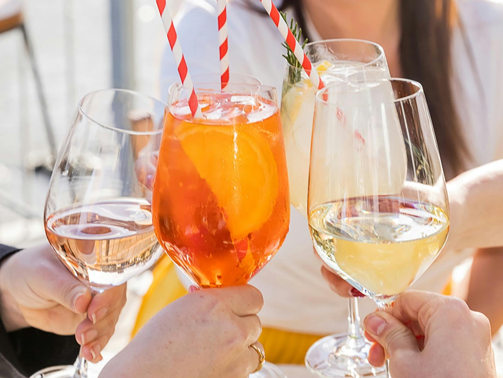 Spritz on the deck at Ciao Papi