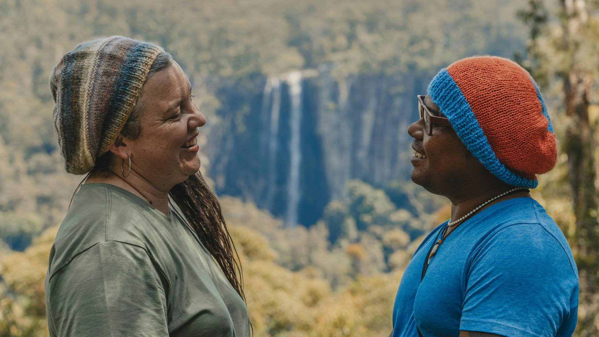 Bushwalking at nightcap national park between Byron Bay and Lismore