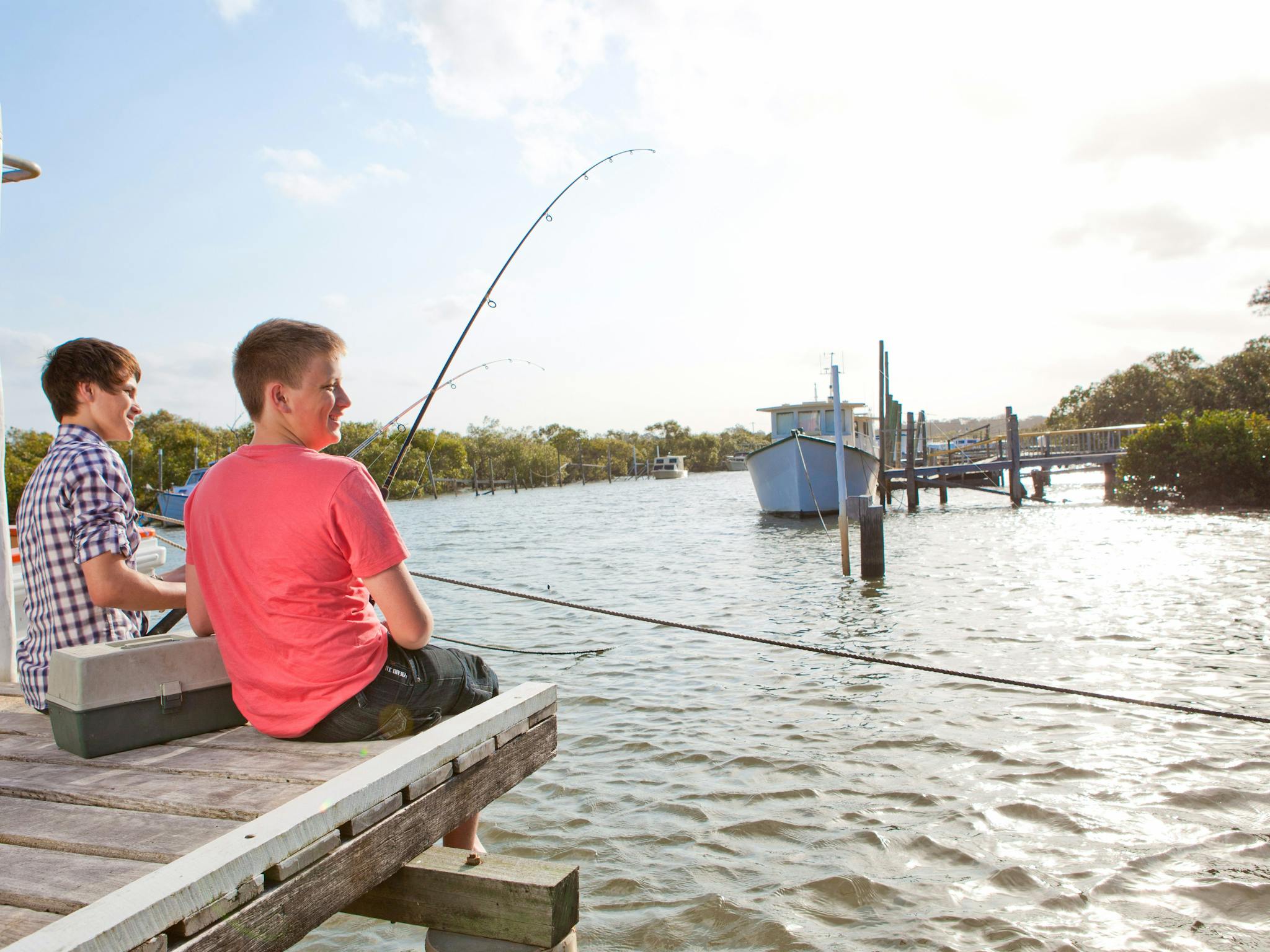 Fishing on the Fraser Coast, Australia. Fishing on the Fraser Coast, Australia.