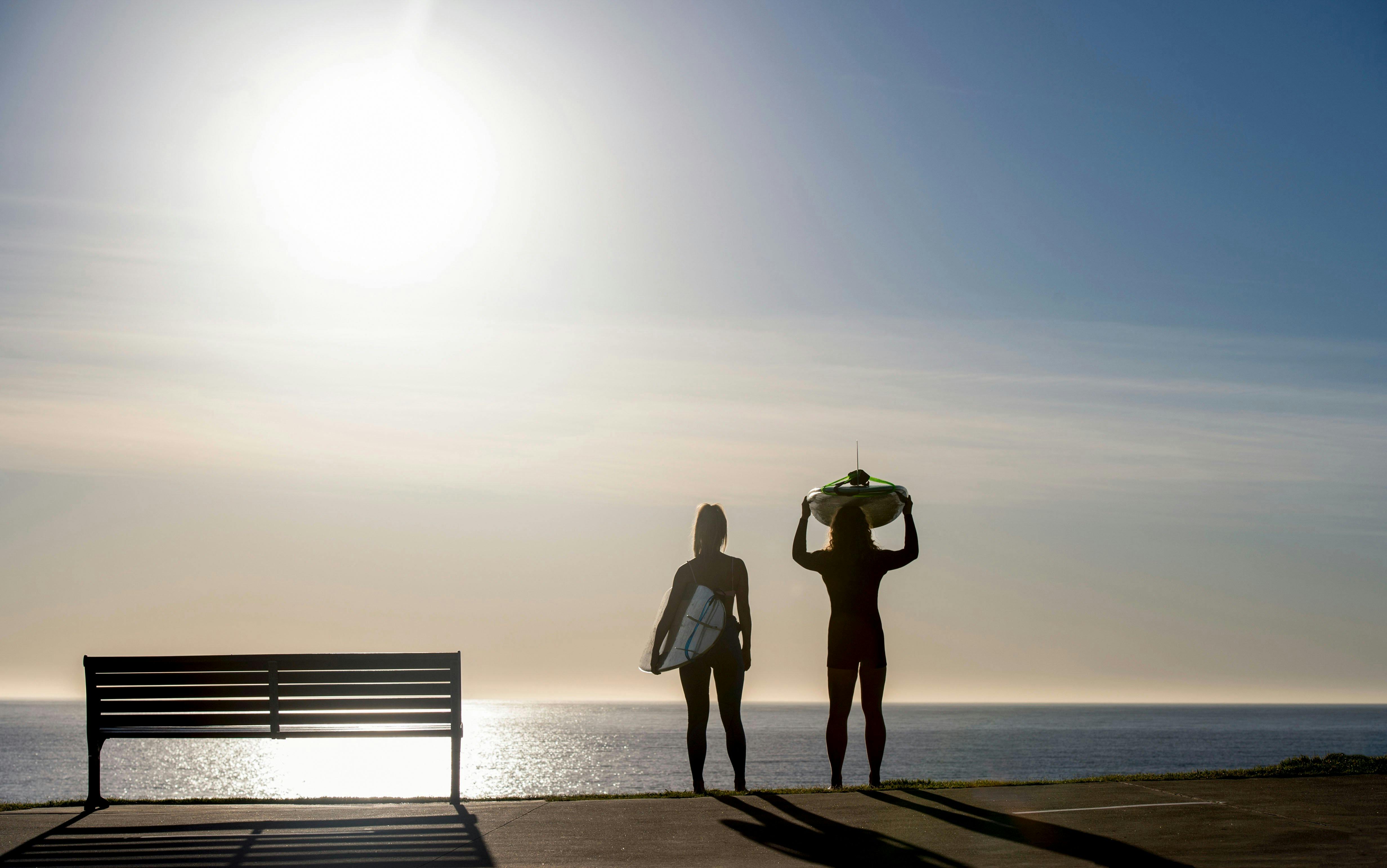エルエラビーチでのサーフィン
