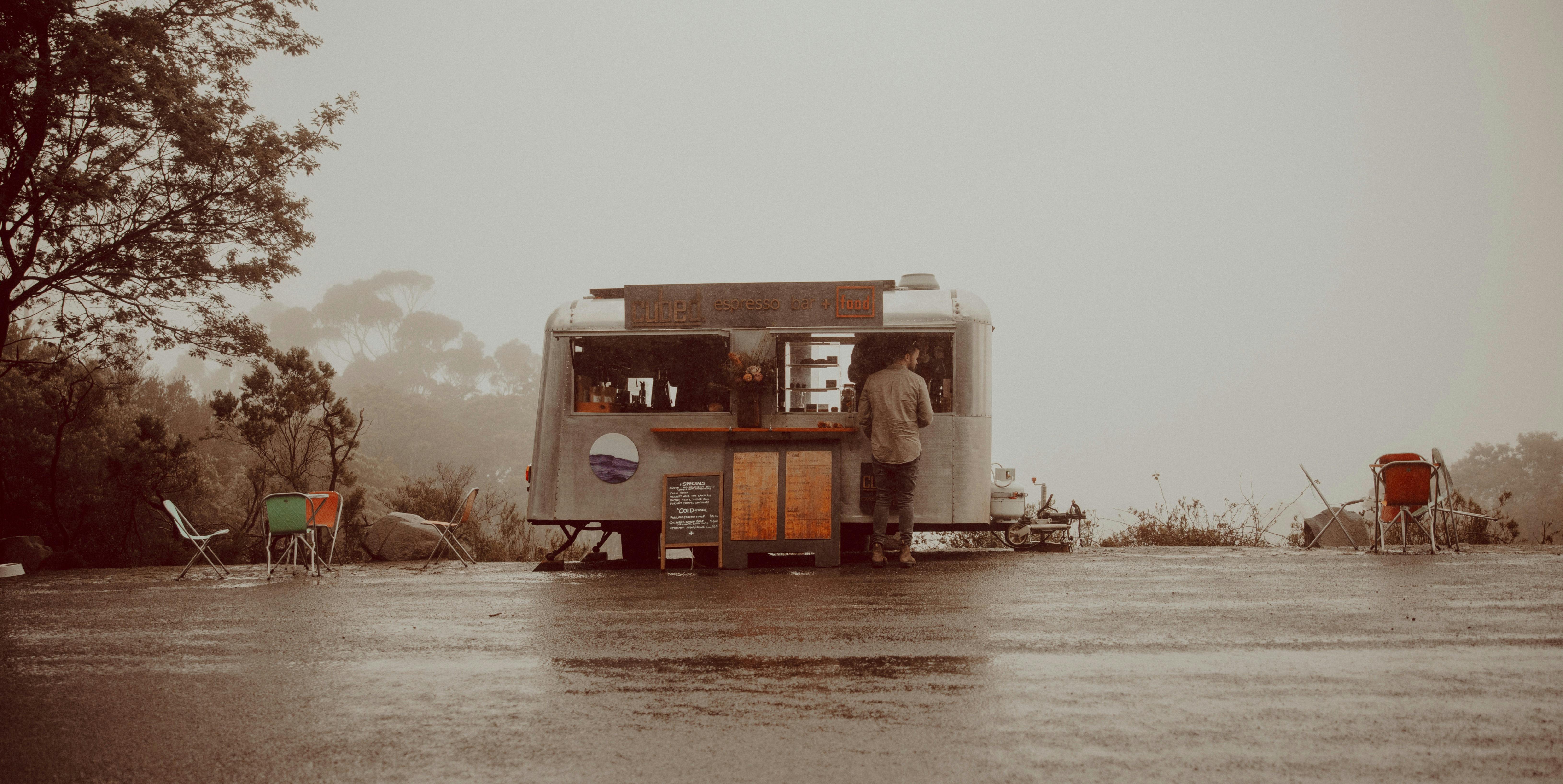 Cubed Espresso coffee van at the lookout