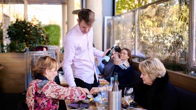 Dining area at lunchtime