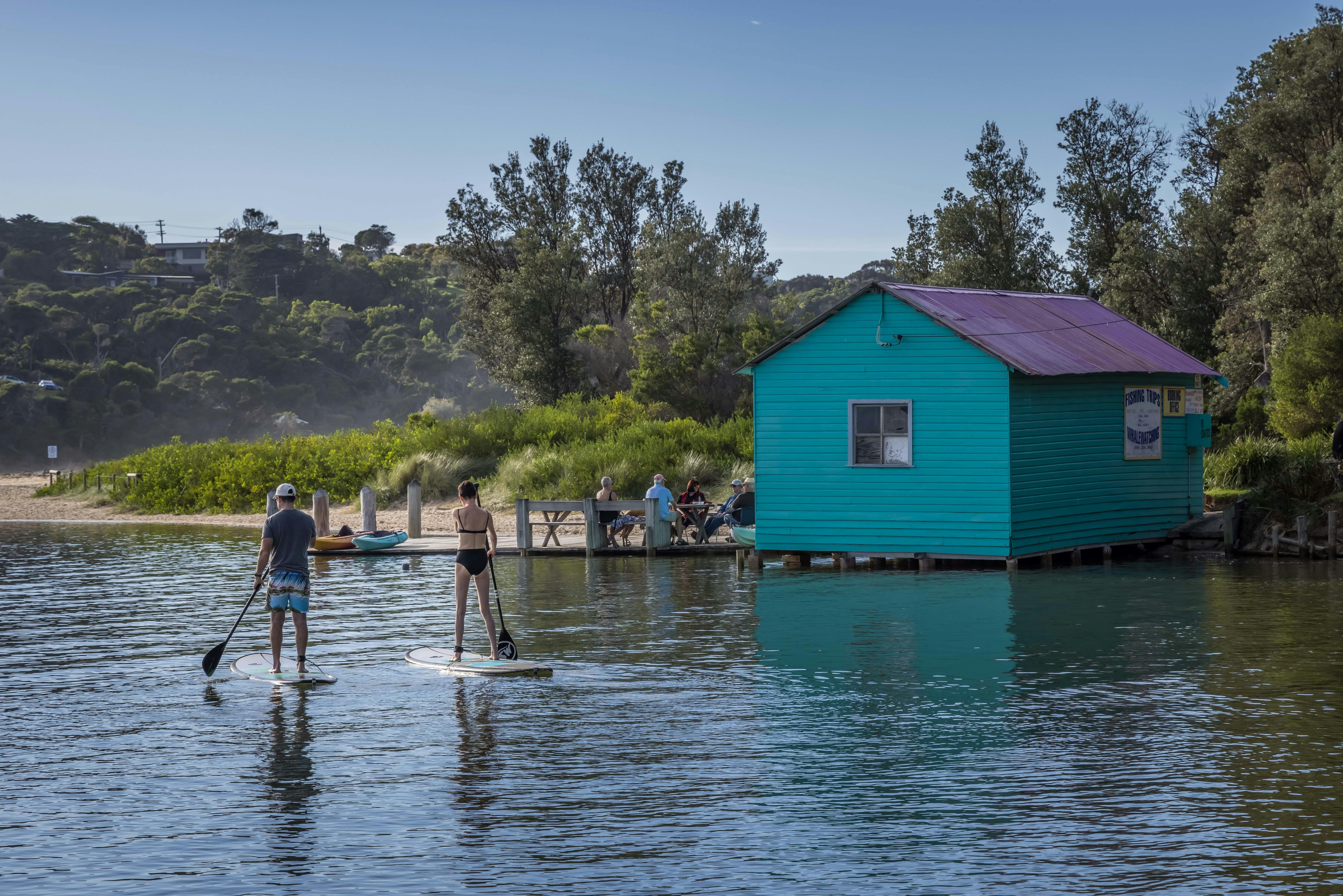 Mitchies Jetty, Merimbula, SUPing and kayaking, Merimbula Lake