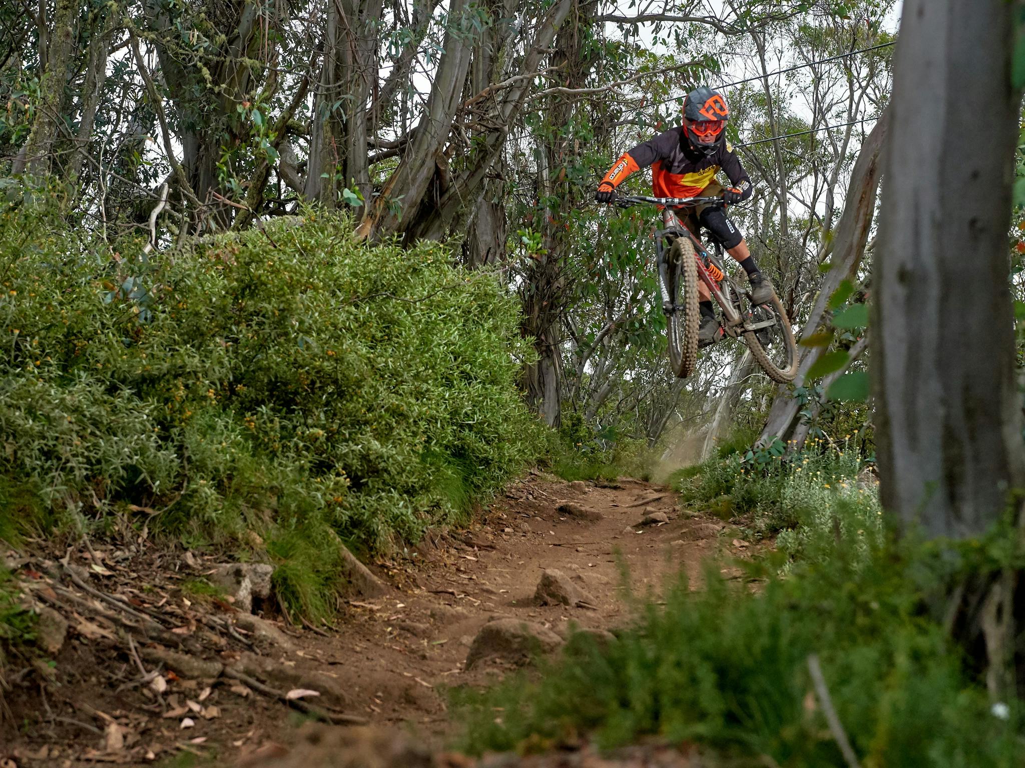 Going full send on Abom DH trail
