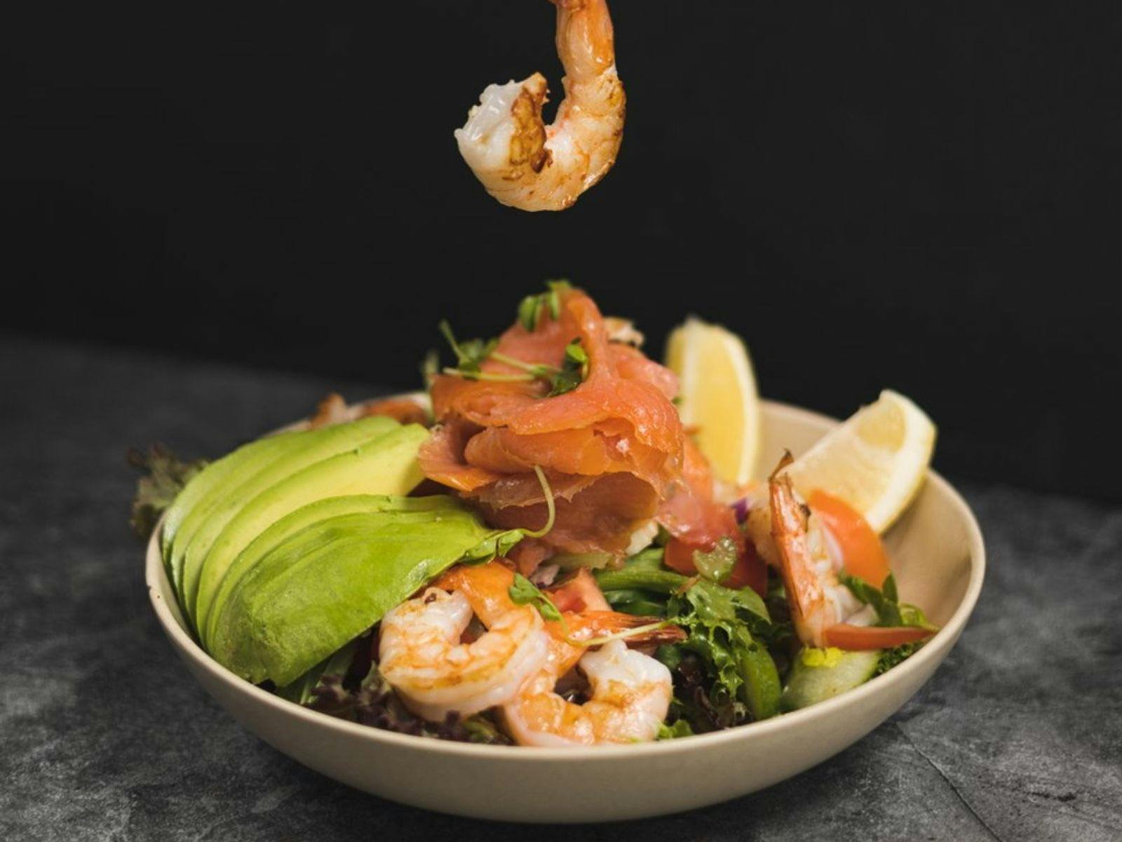 Prawn, Salmon & Avocado Salad