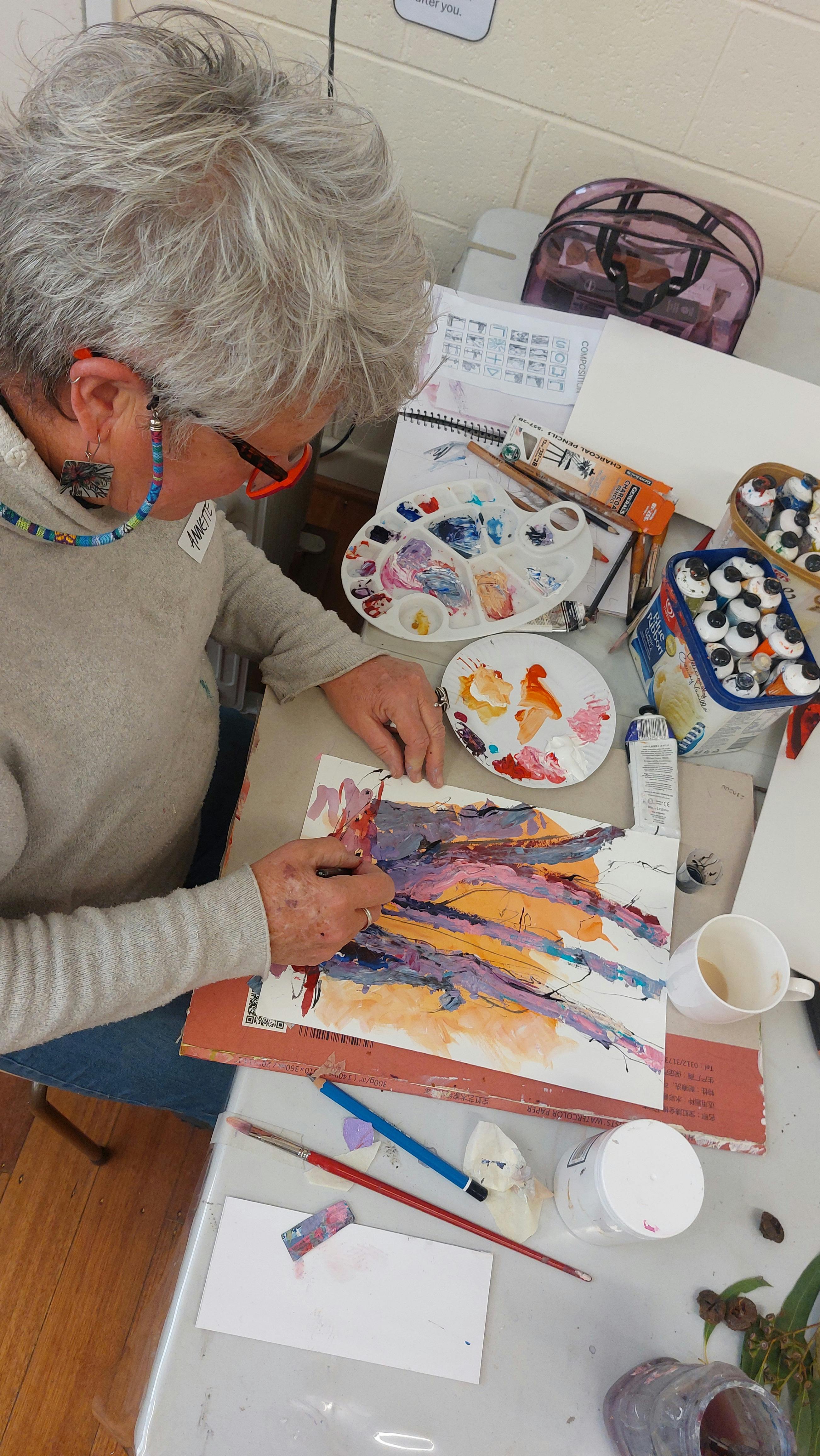 acrylic, workshop, tasmania, beginners