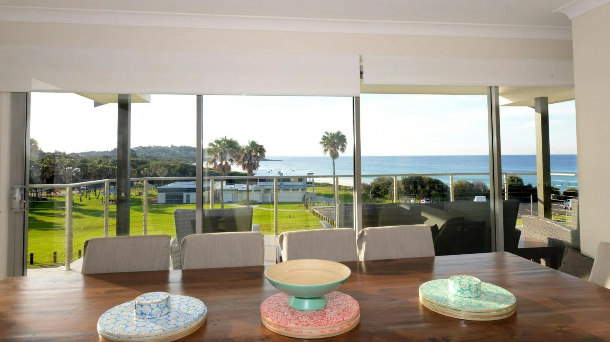 Dining area with ocean view