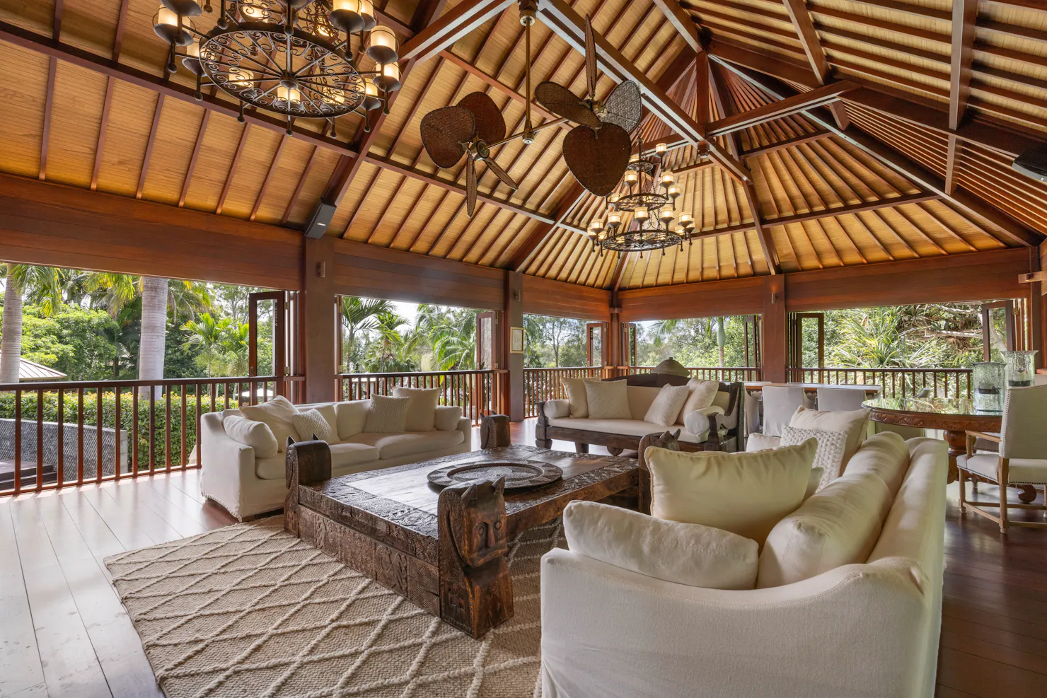 Formal lounge room, Balinese design