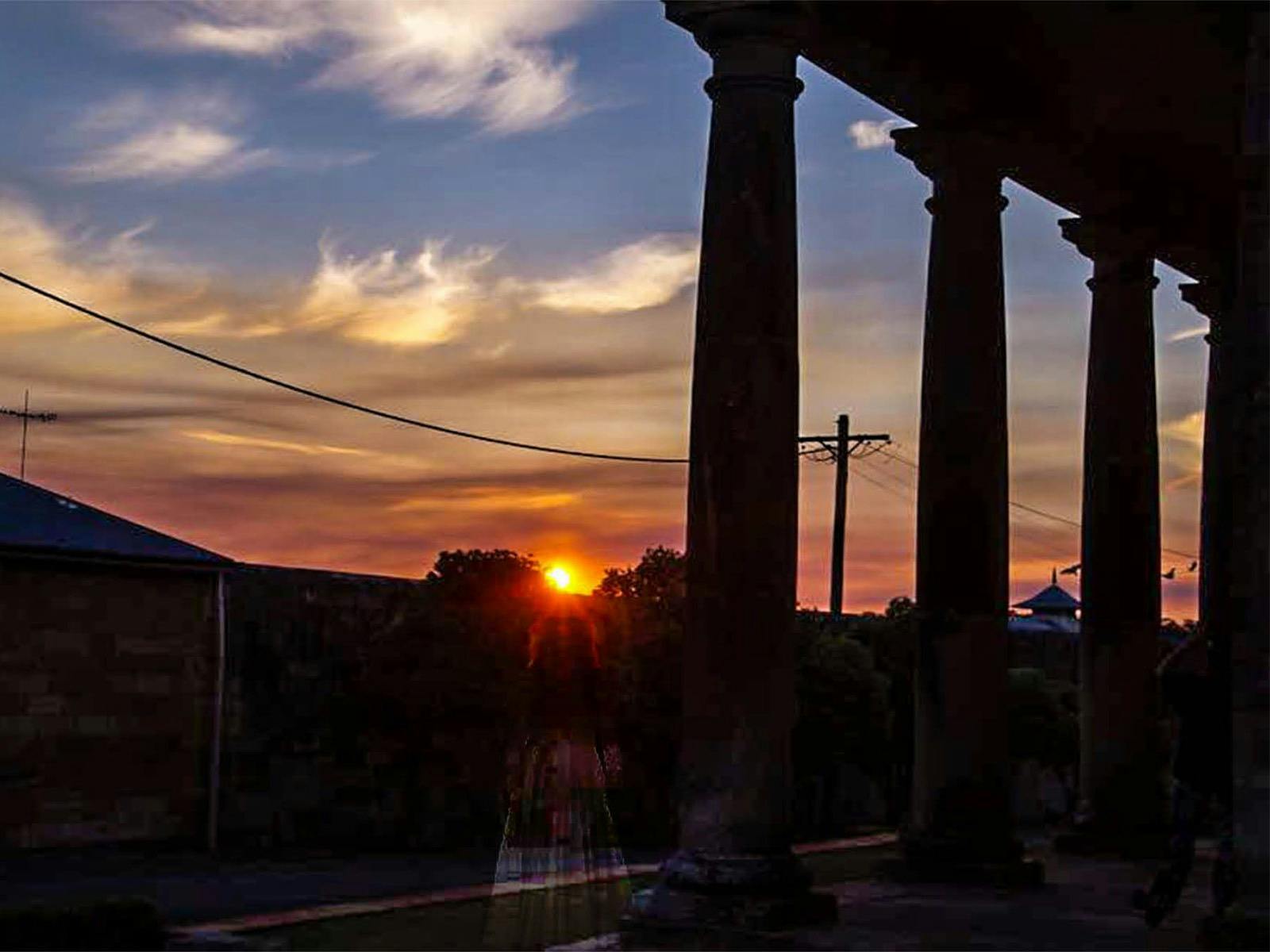 Sunset over Berrima Courthouse