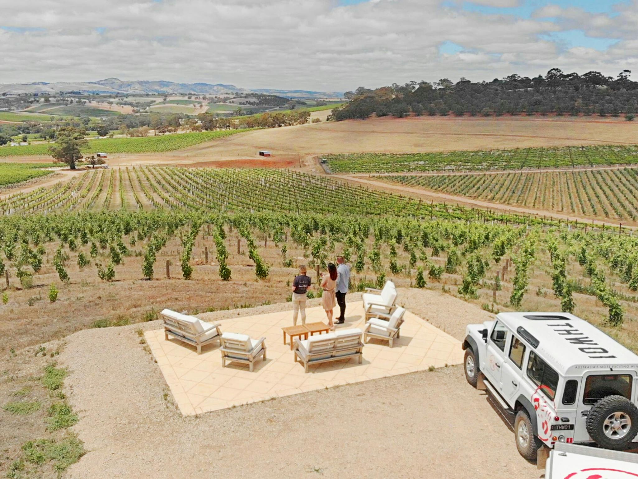 The Holy Grail Vineyard from above