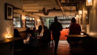 Interior of cosy bar