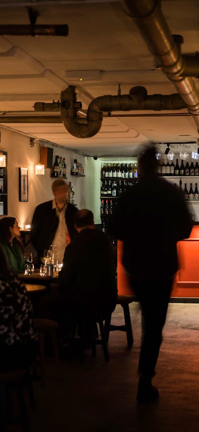 Interior of cosy bar