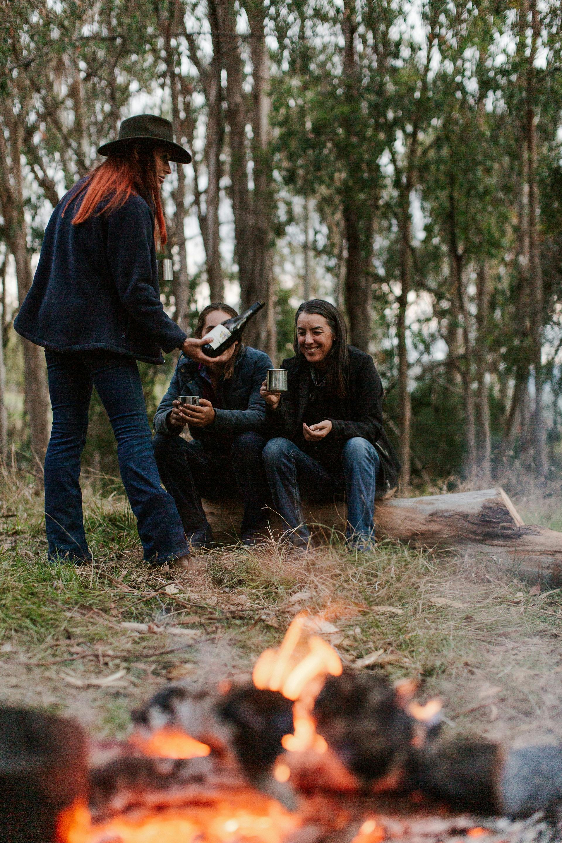 Campfire and Wine