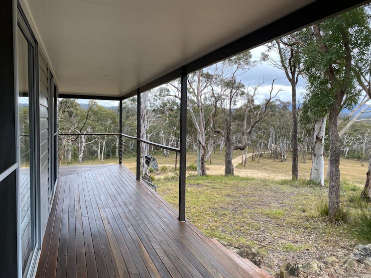 The house has a wrap around verandah accessible from all rooms