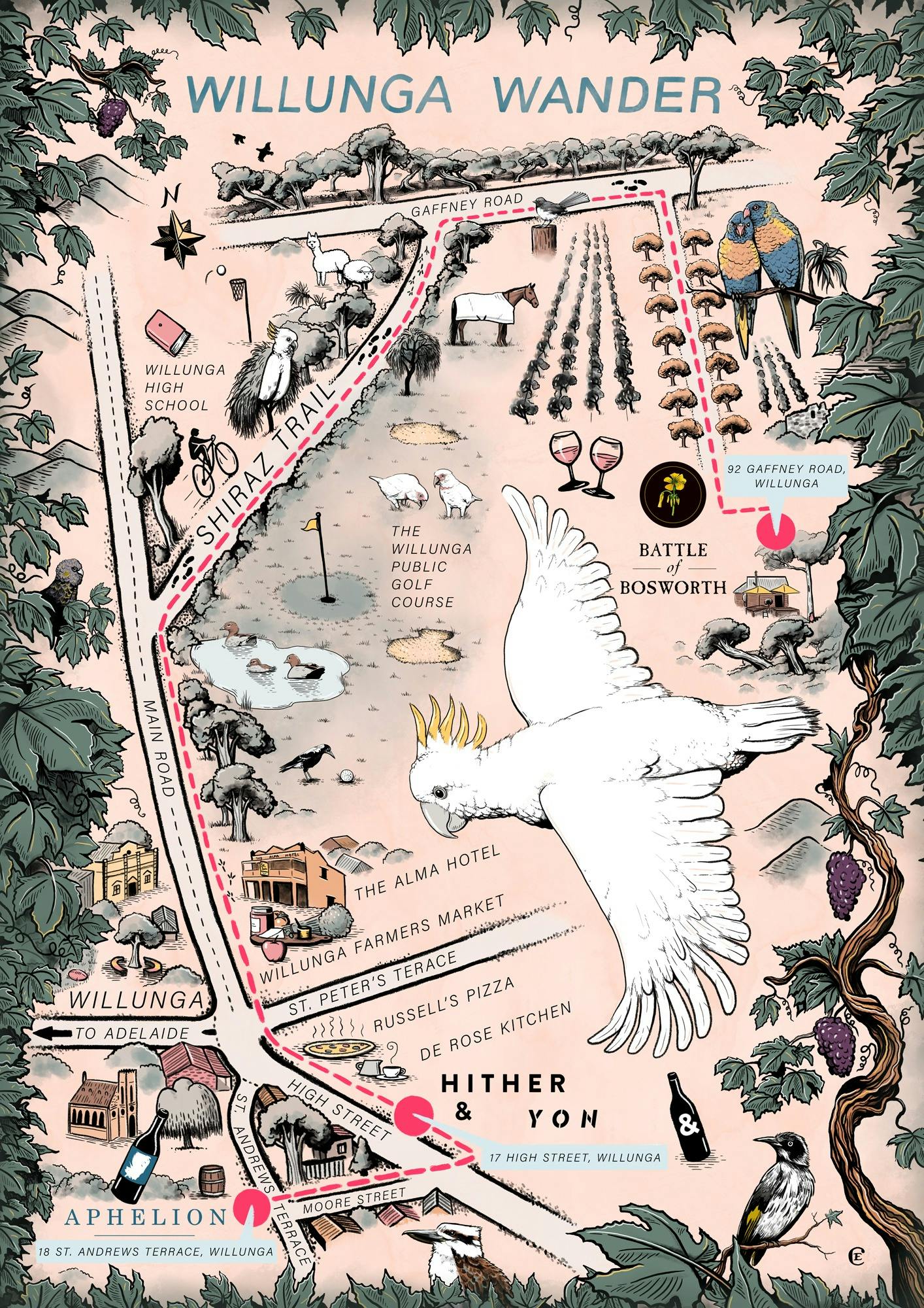 Willunga Wander Map