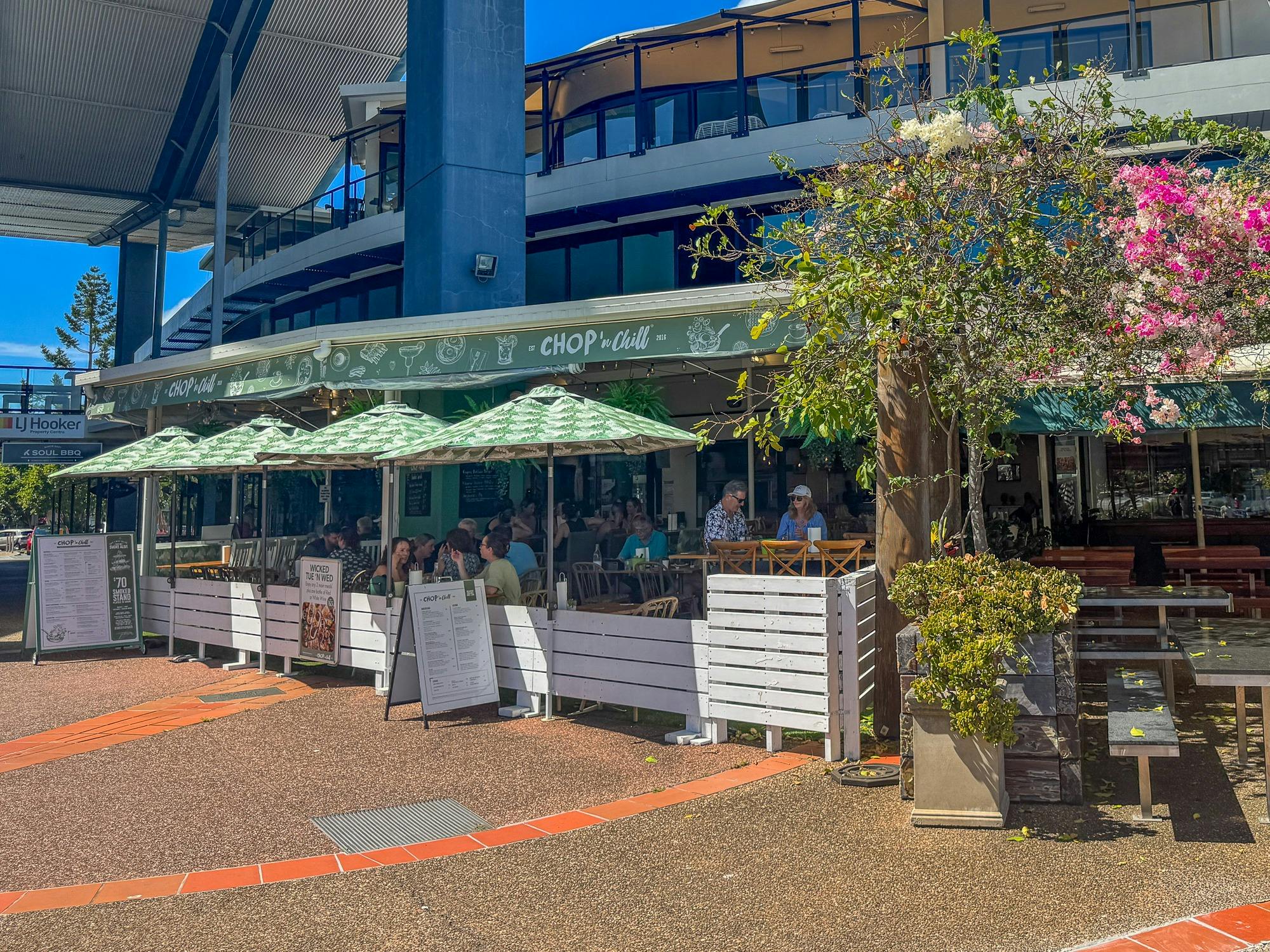 Covered outdoor dining