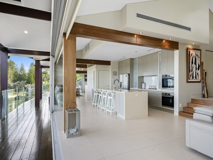Luxury Designer Kitchen with ocean views