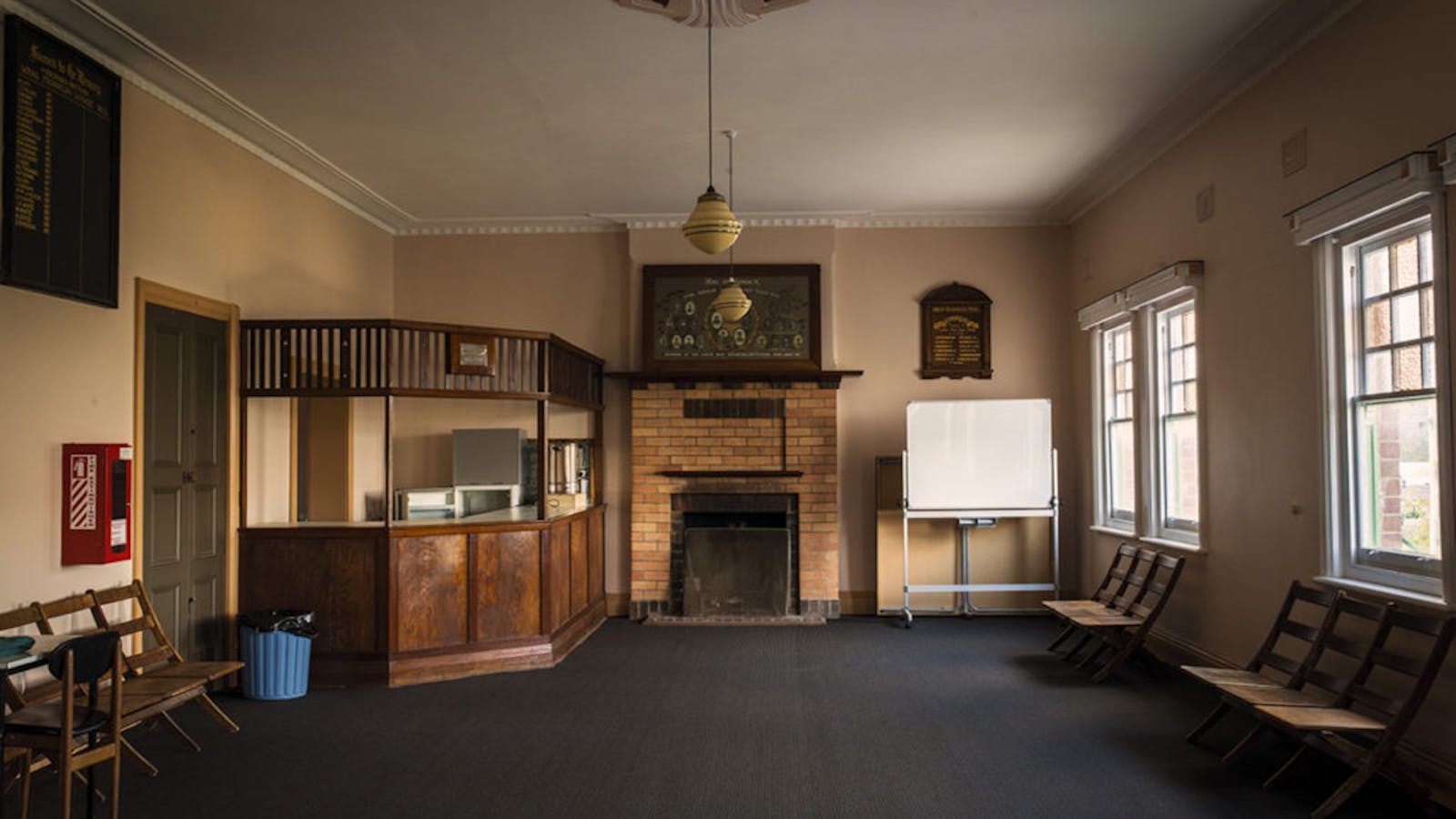 The Upstairs Supper Room has seating for up to 50, standing room for 70 and views of the Huon River