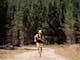 a marathon runner on a trail