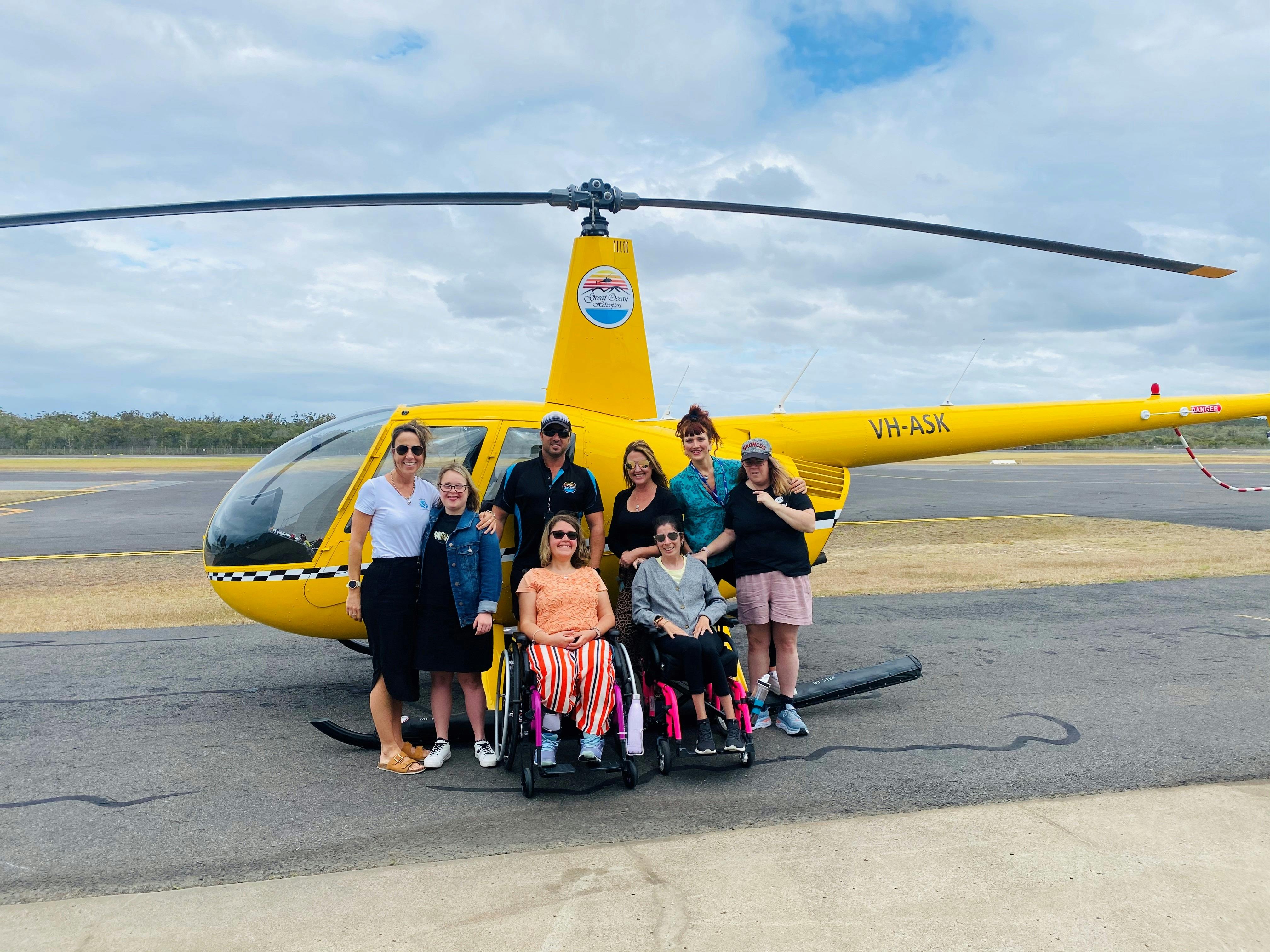 Some students and their support workers enjoying a day out and proving anything is possible