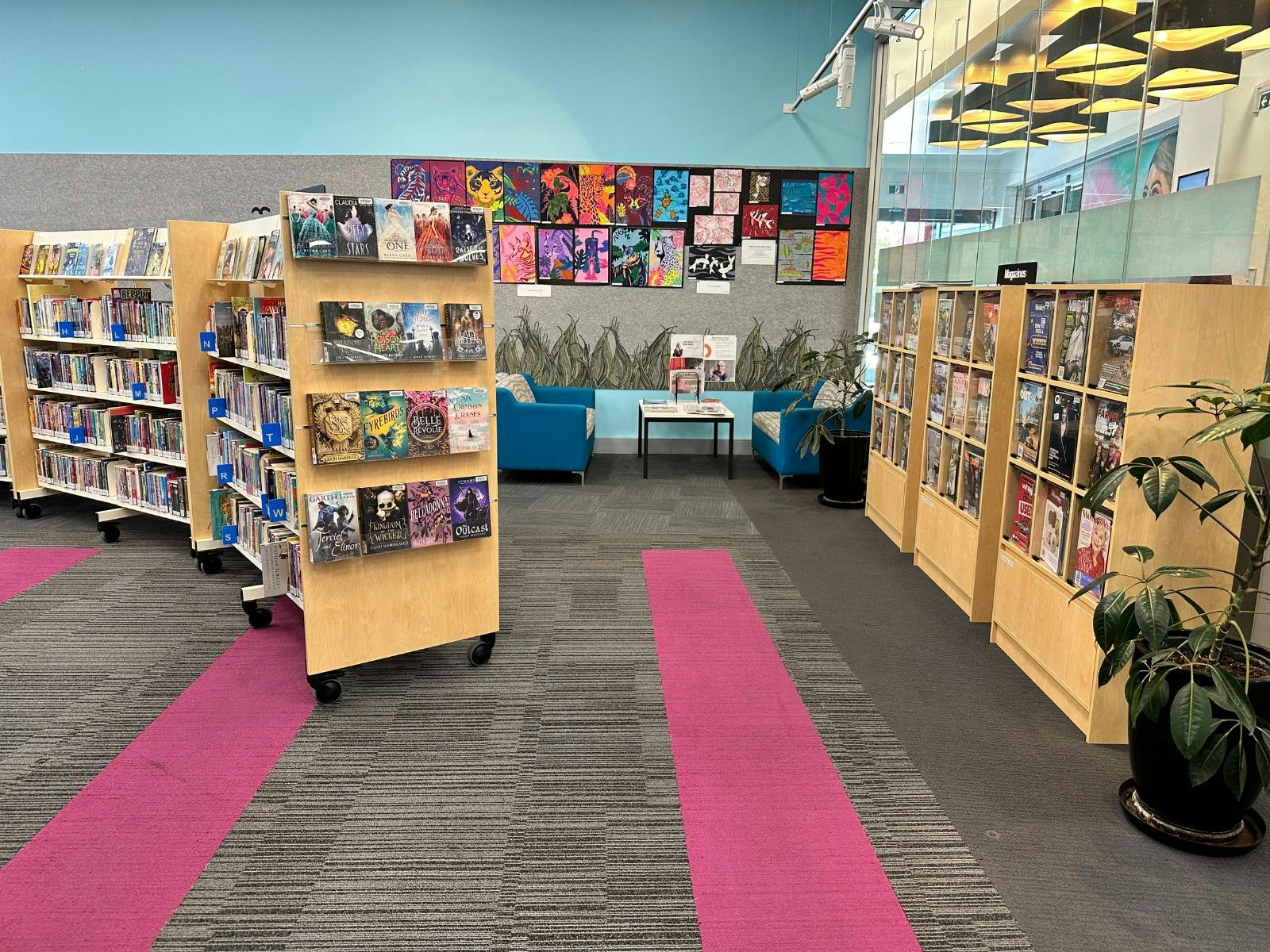 Books displays at Lavington Library