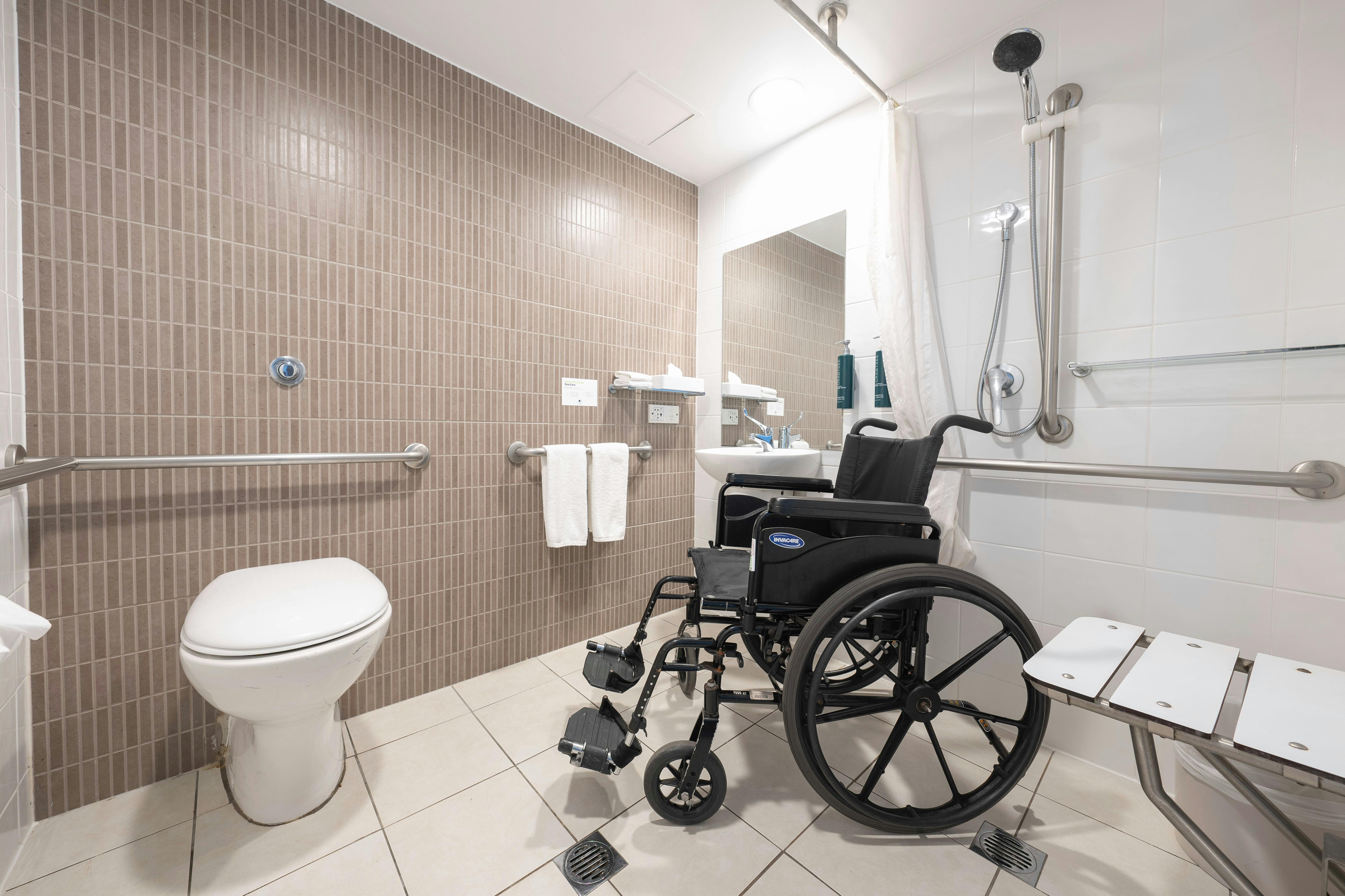King Accessible Room with Roll in Shower