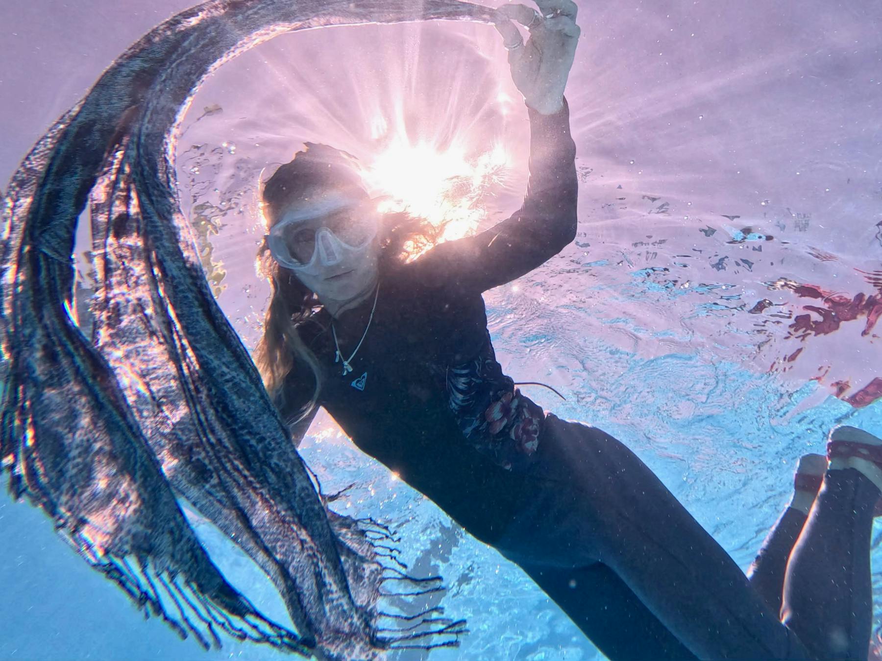 Mermaid Diving with a qualified instructor