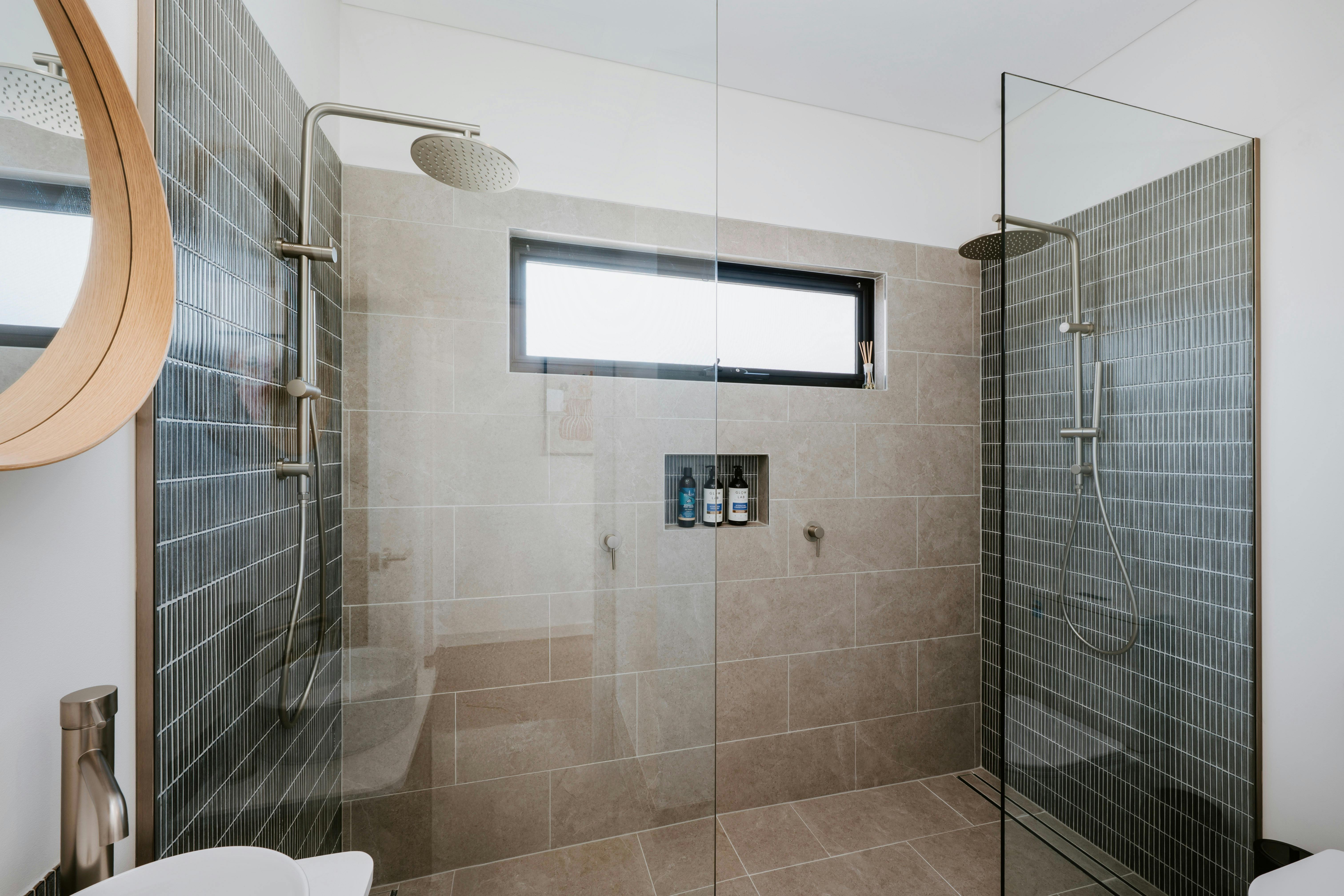 Double head shower