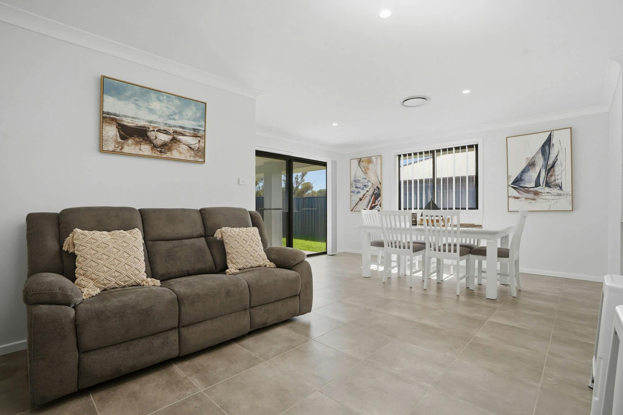 Living area with lounge and dining area