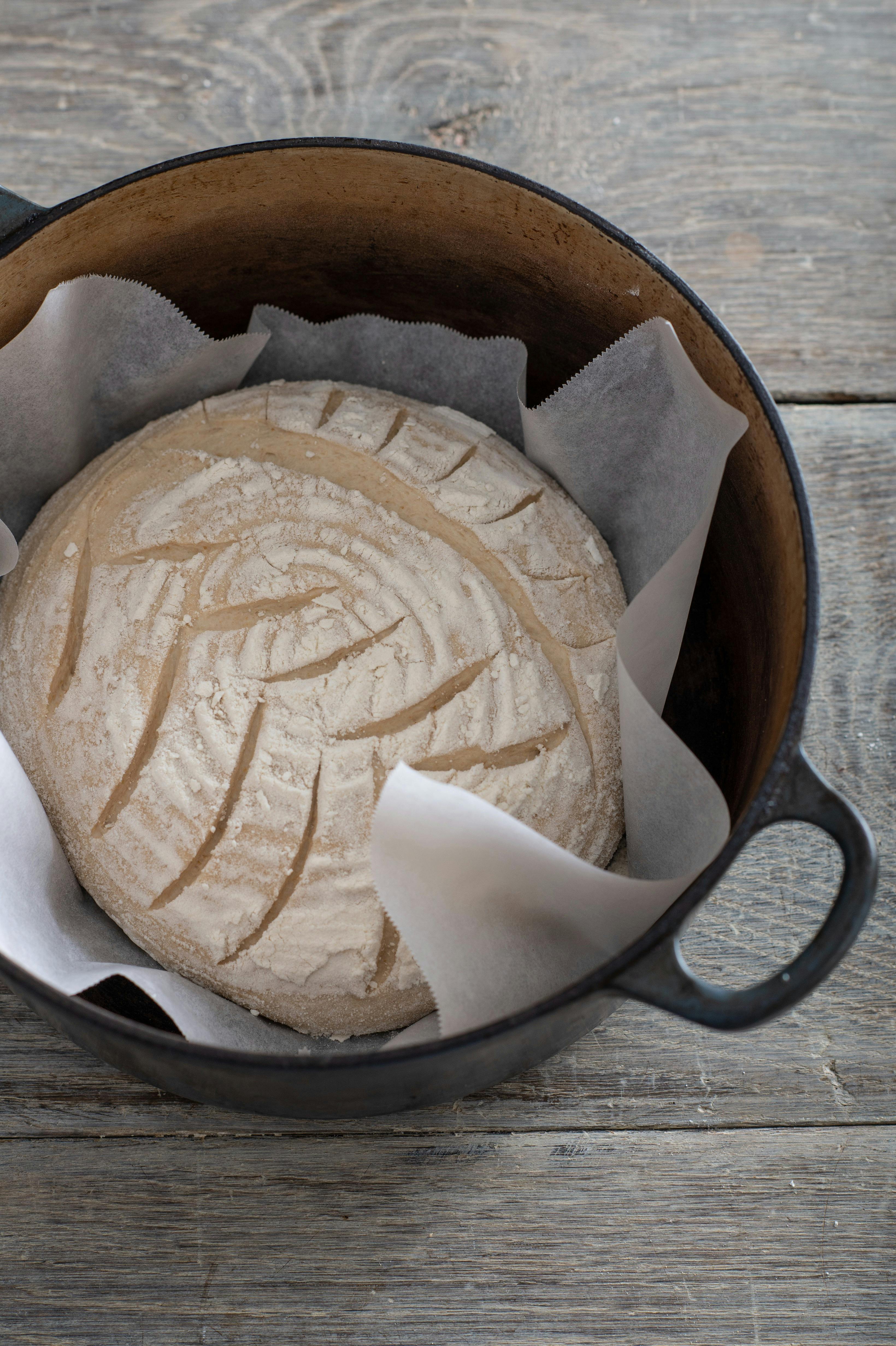 sourdough about to be baked
