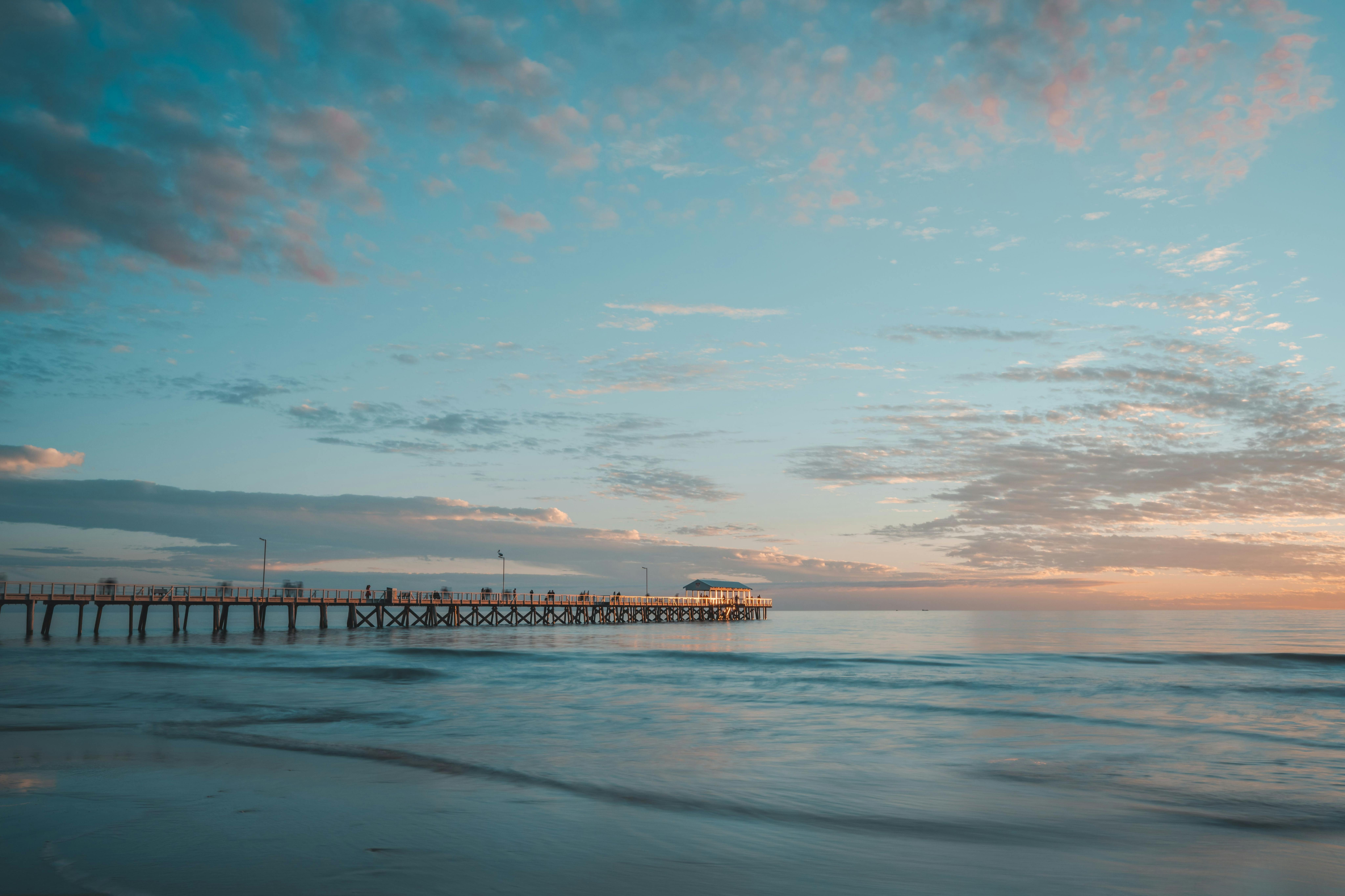 Open Seas, clear skies, peaceful, enchanting.