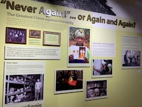 Adelaide Holocaust Museum & Andrew Steiner Education Centre AHMSEC Exhibition Genocide Never Again