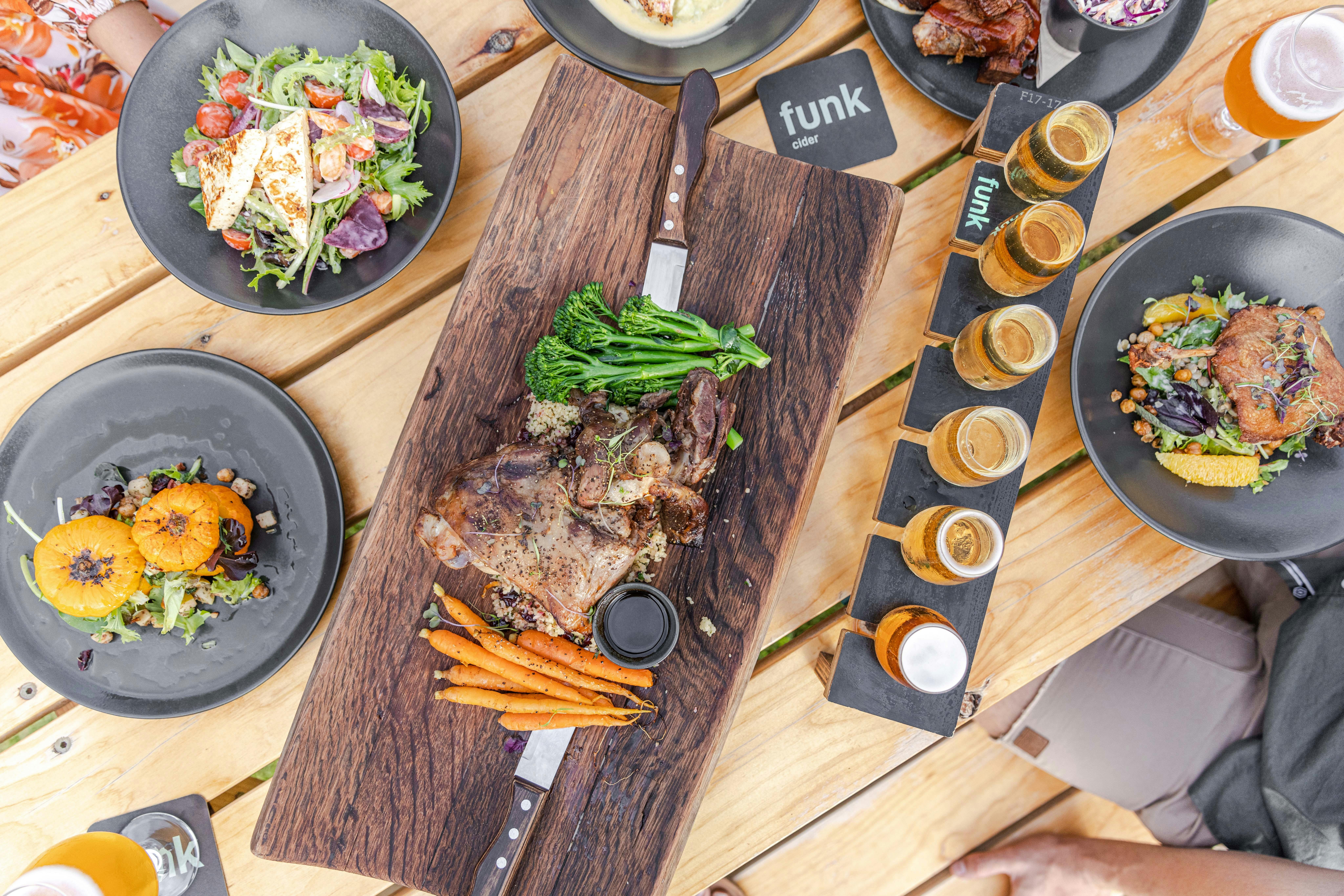 Chef Cole Hall designs seasonal menus for funk 2.0 by funk cider made to pair with their drinks