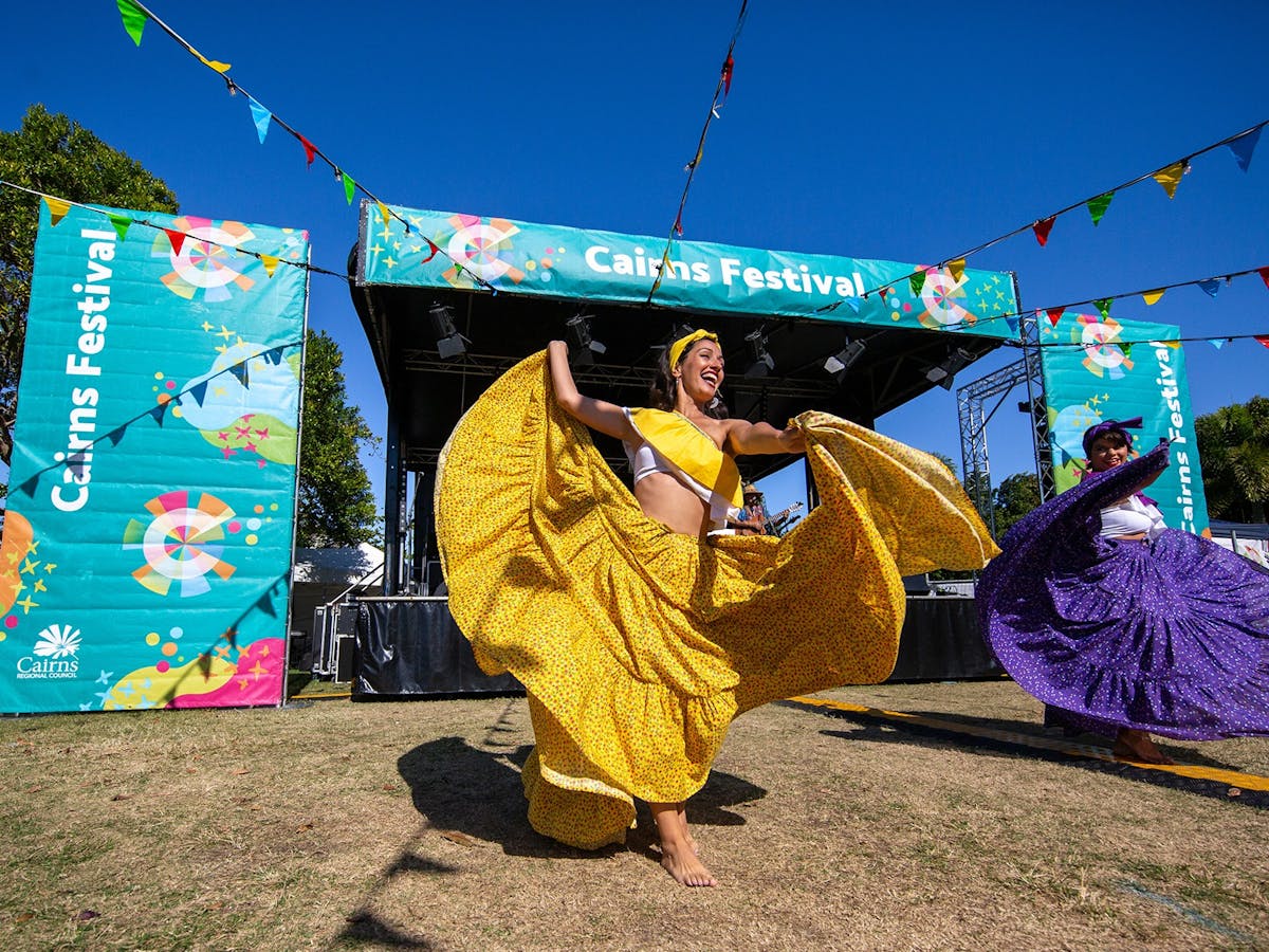 Entertainment at the Festival Stage, Cairns Esplanade