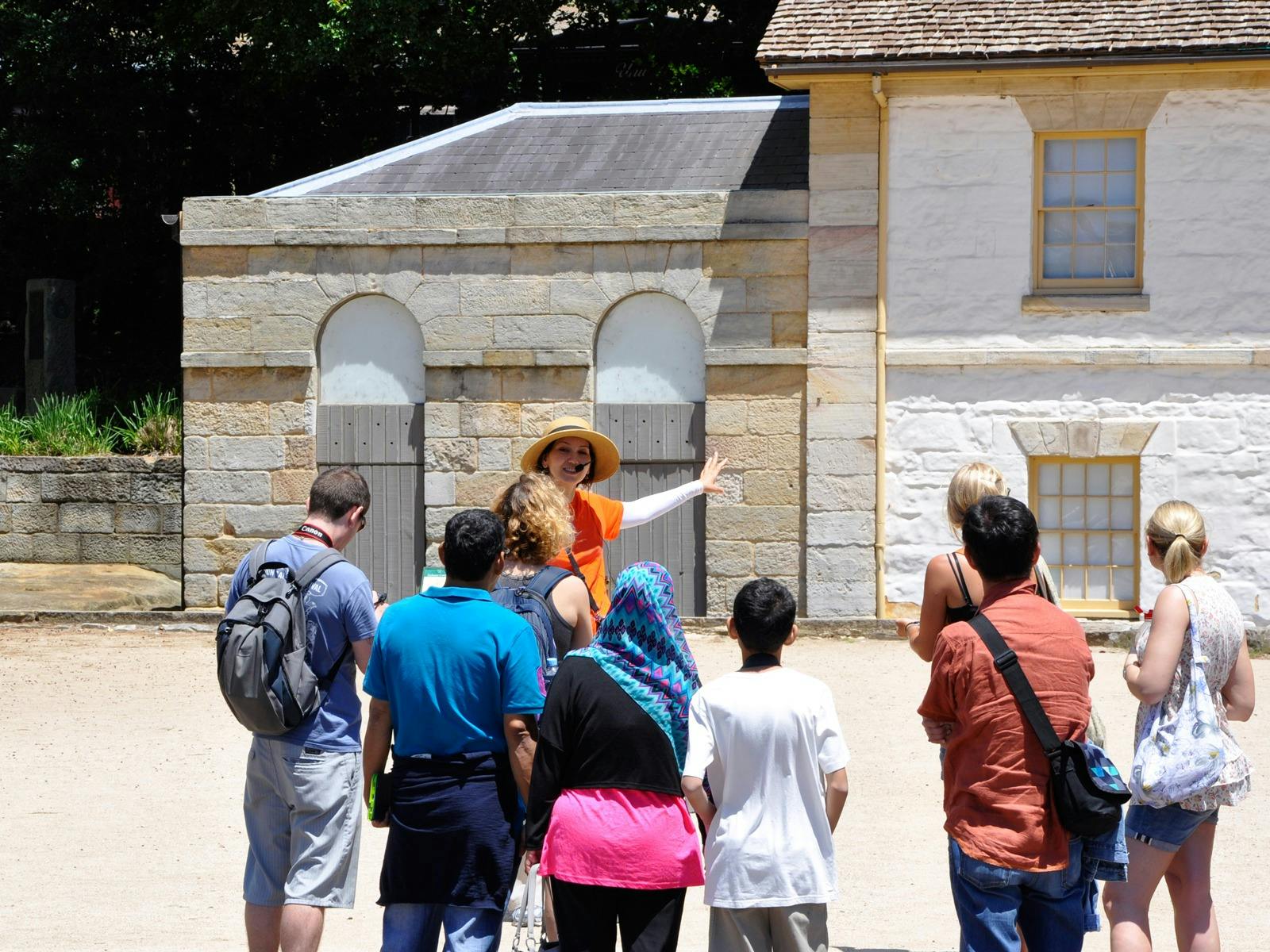 Sydney walking group is at Cadmans Cottage, The Rocks, Sydney.