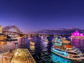 Vivid Sydney Two-Hour Special Dinner Cruise - Captain Cook Cruises Cover Image