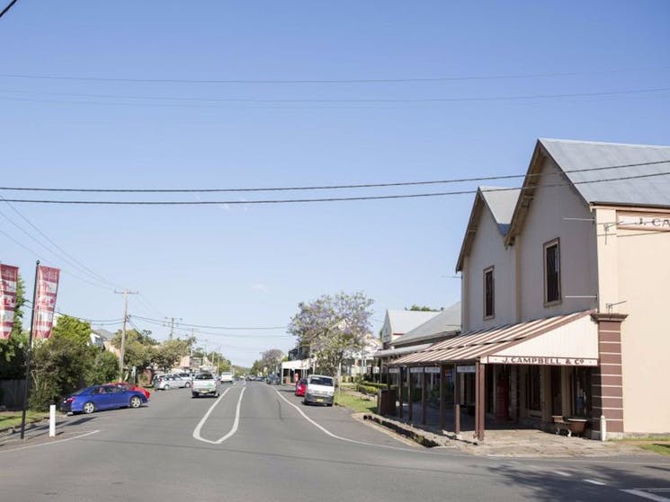 Streetscape of Morpeth featuring Campbell's Store