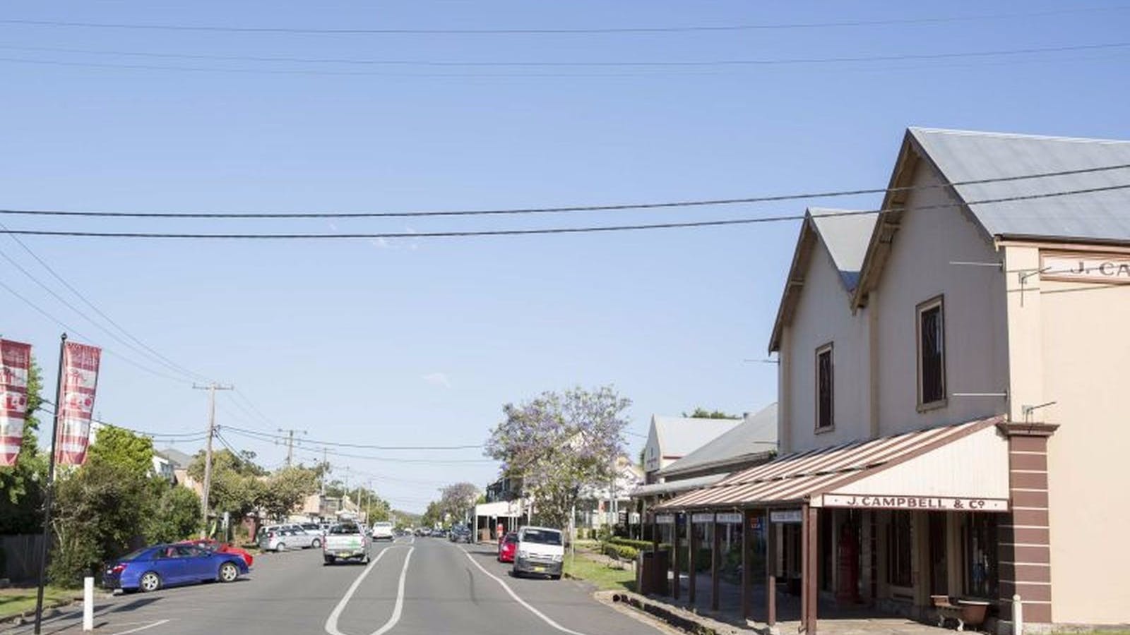 Streetscape of Morpeth featuring Campbell's Store