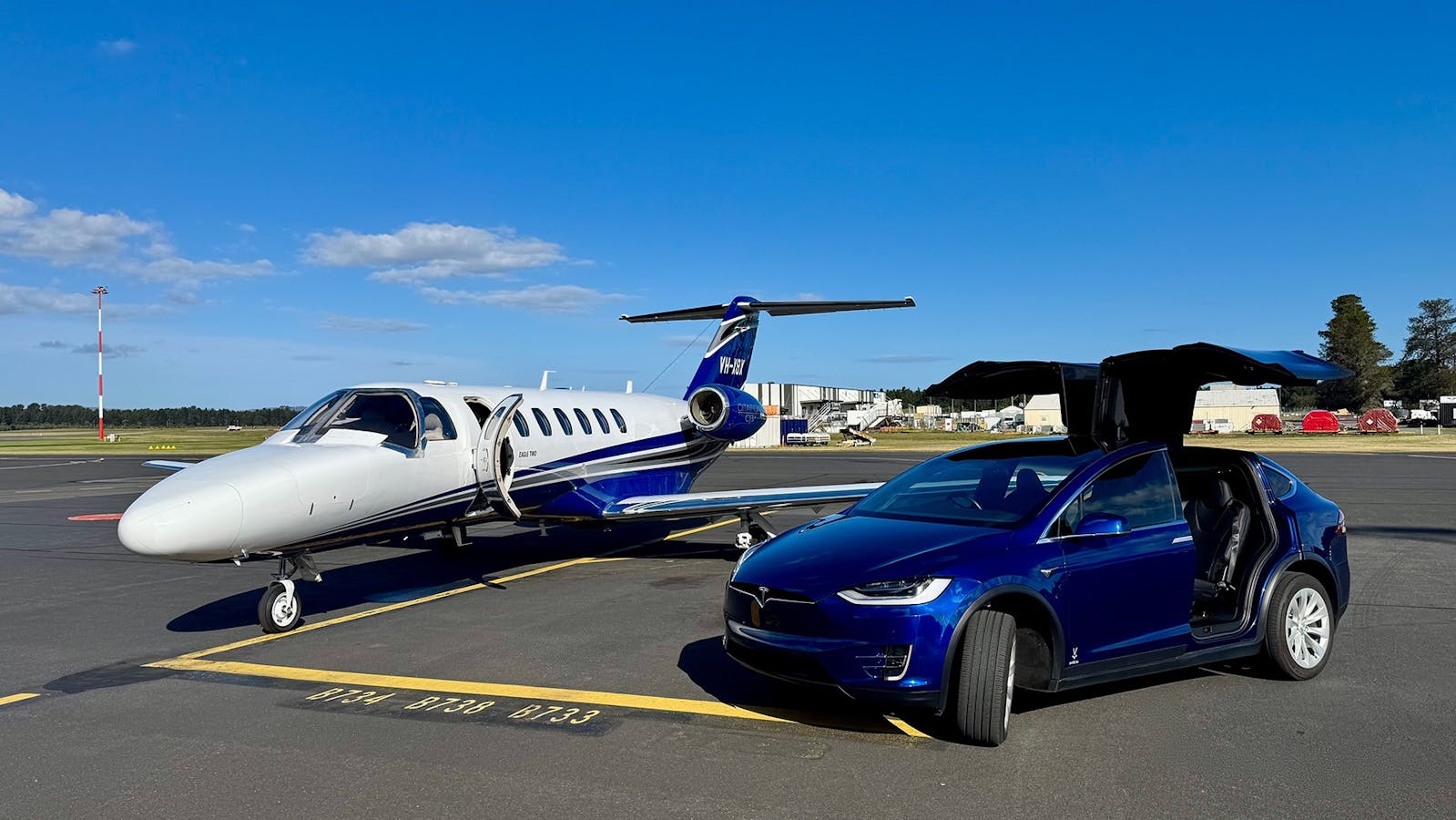 EVRide on tarmac