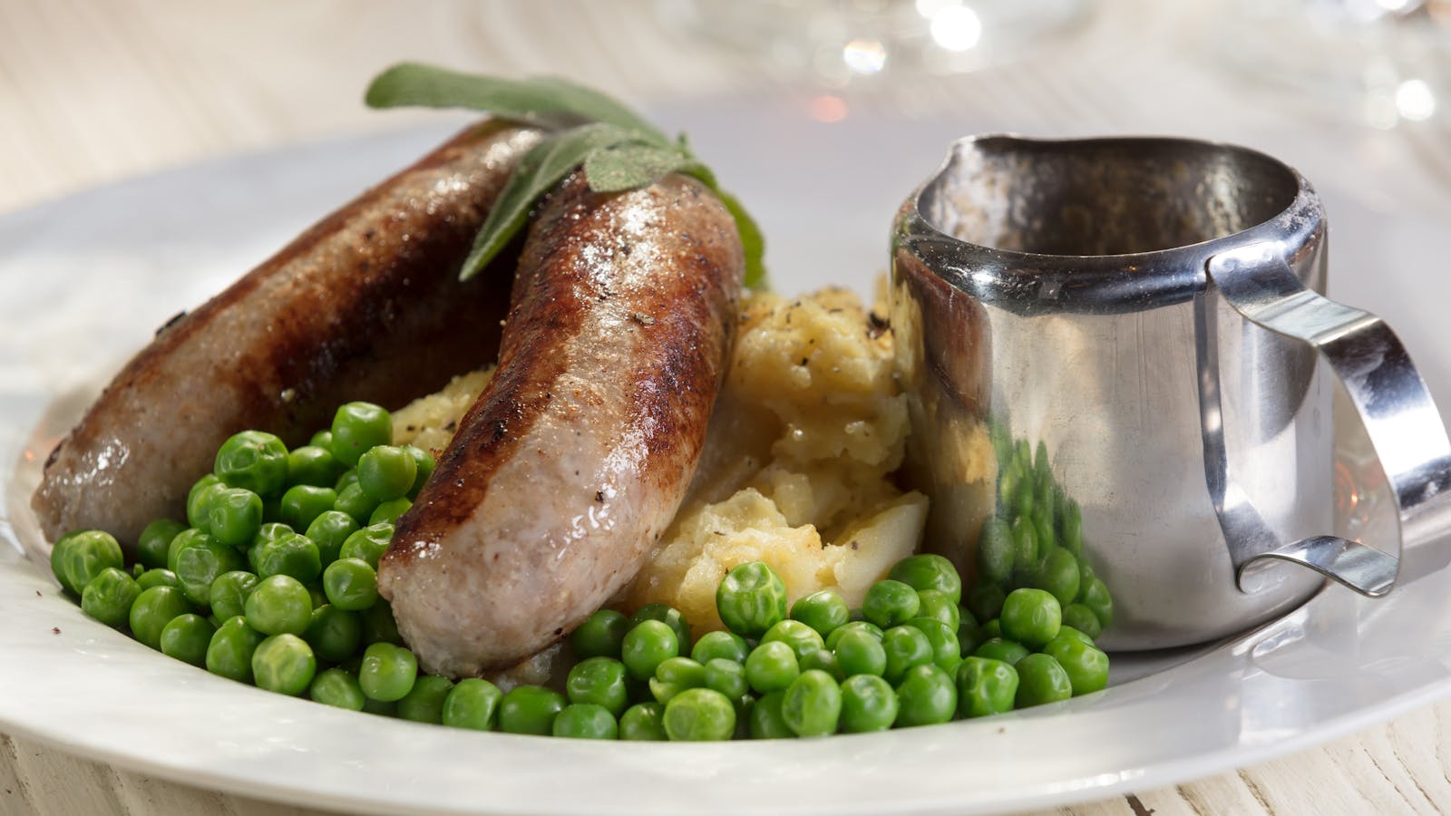 Franks Cider House and Cafe Sausages and Mash