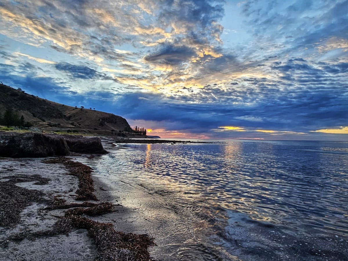 Sunset on Lady Bay Beach